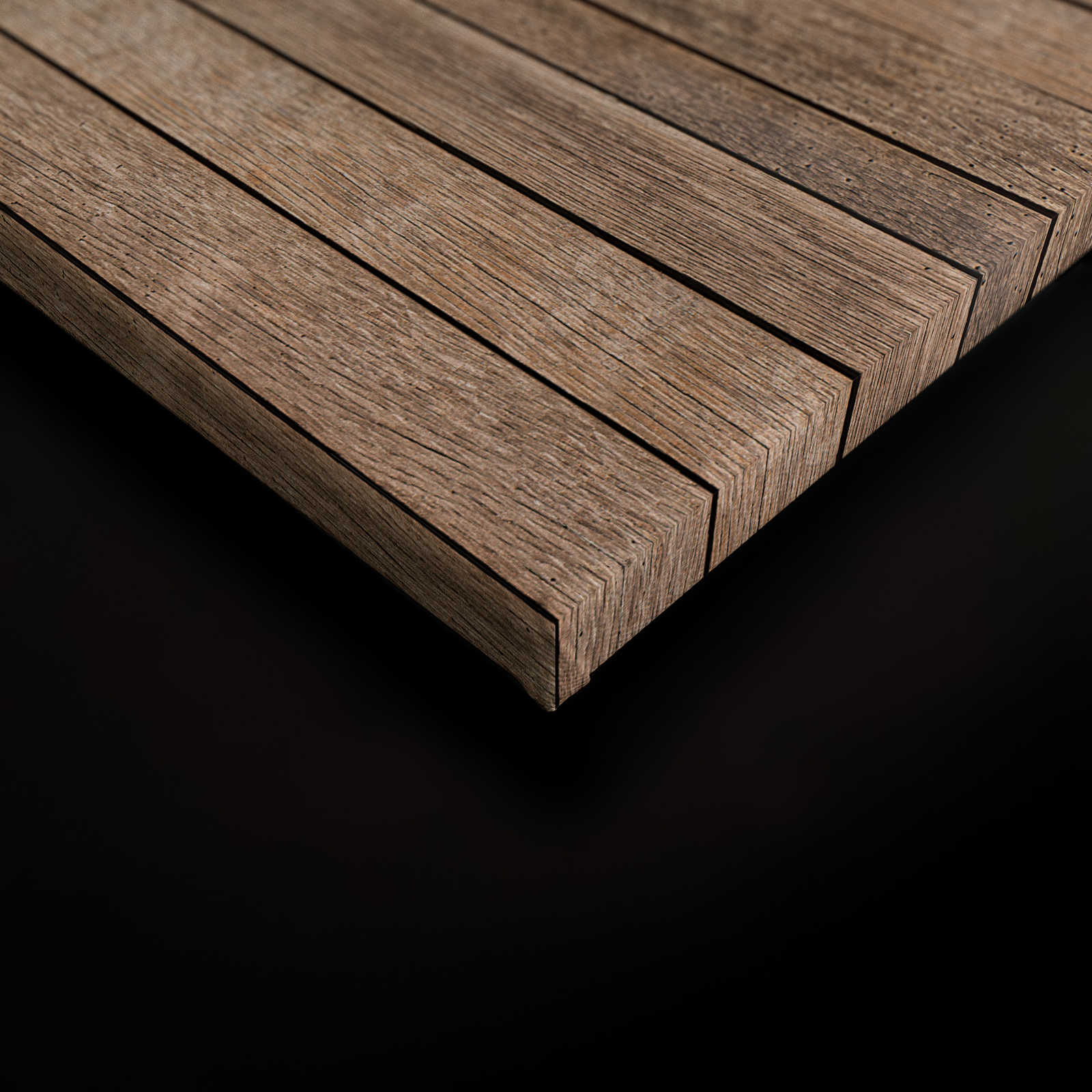             Born to Be Wild 1 - Leinwandbild Bretterwand mit Bären - Holzpaneele breit – 0,90 m x 0,60 m
        