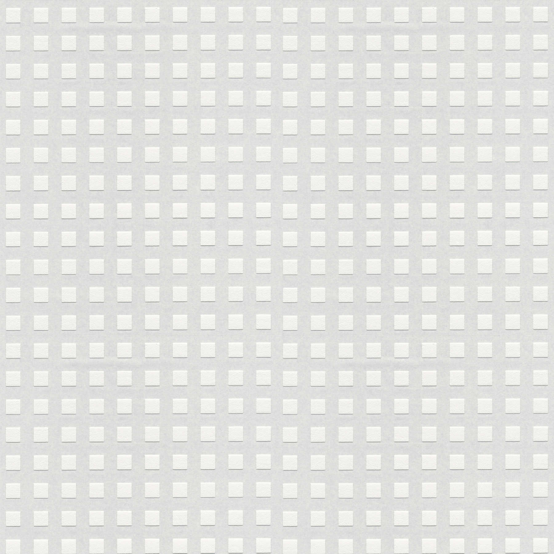         Papier peint à peindre avec motif 3D en forme de parallélépipède - blanc
    