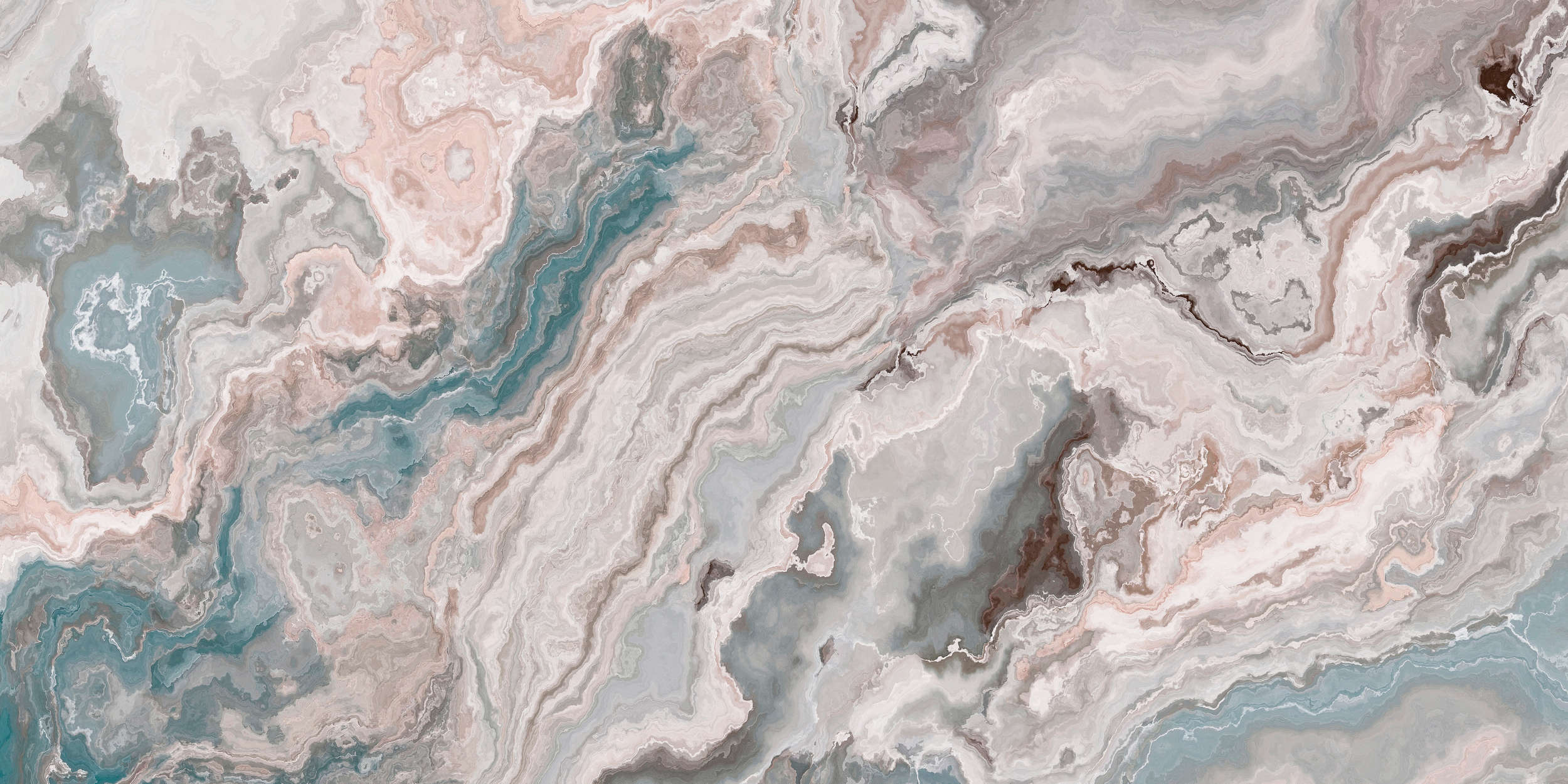 Fototapete »blue marble« - Heller Marmor – Glattes, leicht glänzendes Premiumvlies