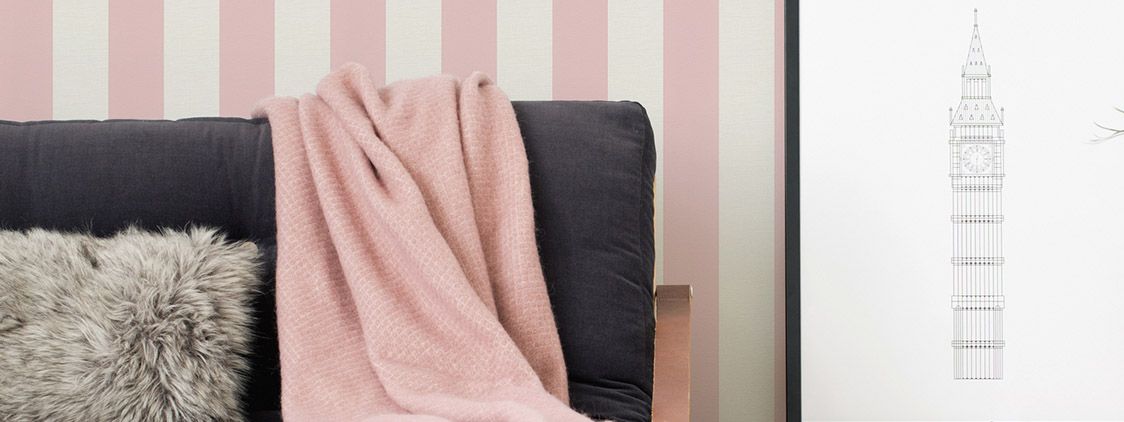 Pink Stripe Wallpaper AS314017