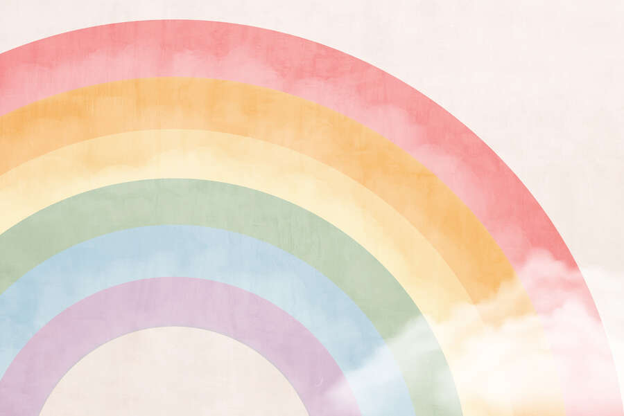             Kinderzimmer Fototapete Regenbogen-Träume – Bunte Vliestapete für fröhliche Wände – Bunt
        