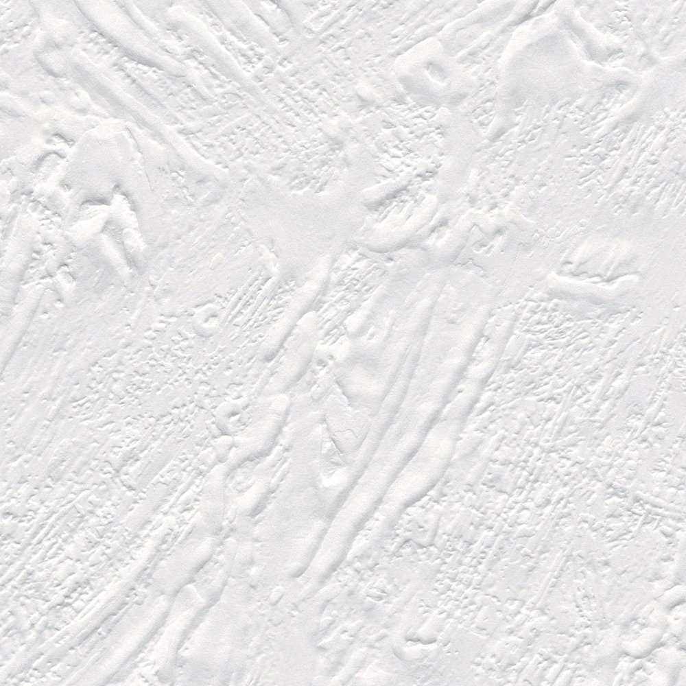             Überstreichbare Tapete mit Putzoptik – Überstreichbar, Weiß
        