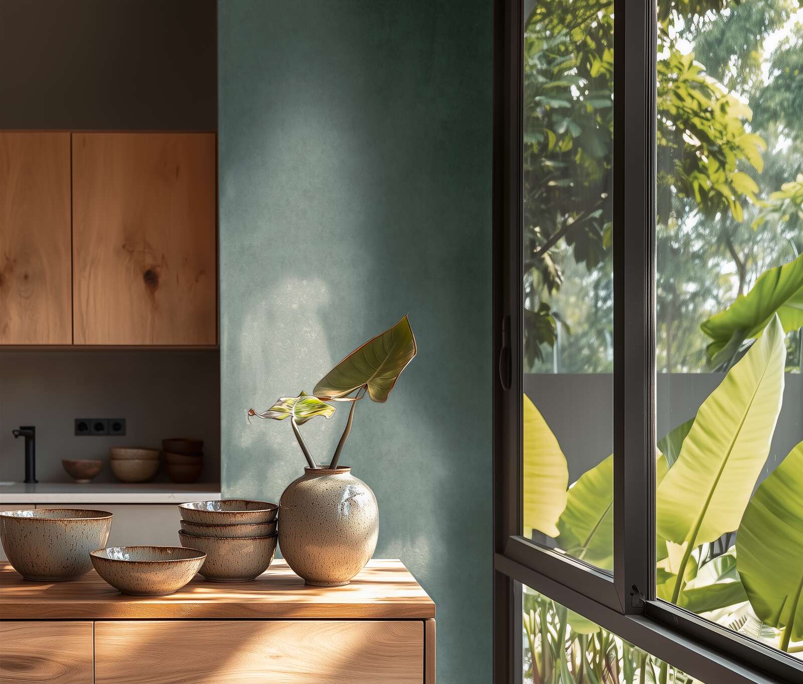             Moderne und elegante Uni-Vliestapete mit feiner Textur – Blau
        