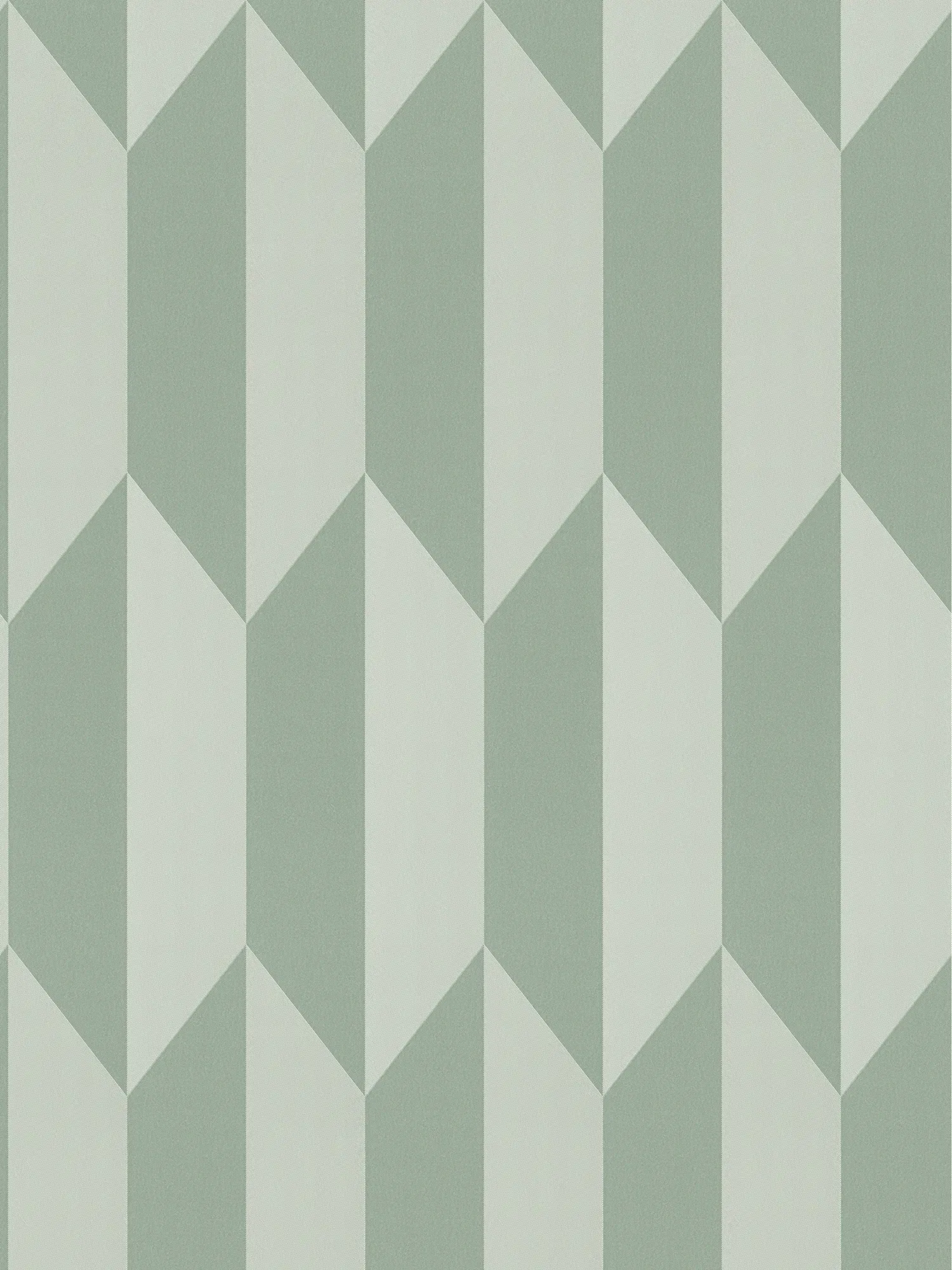 COSMOLiving - Vliestapete mit schimmerndem Rautenmuster und stilvollem Tiefeneffekt – Grün, Metallic