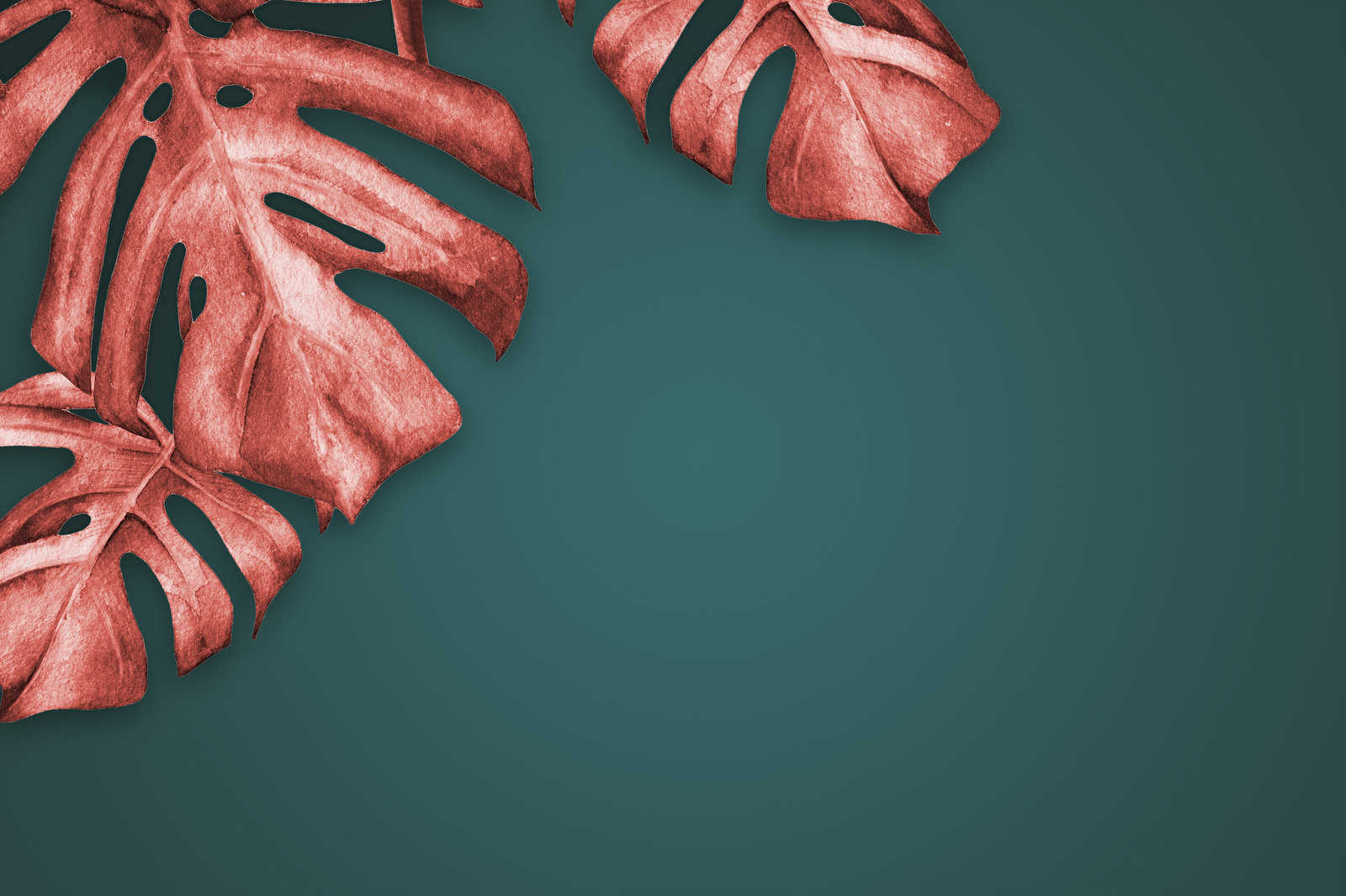             Leinwandbild mit gezeichneter Palme – 0,90 m x 0,60 m
        