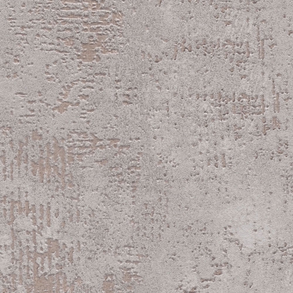             Graue Vliestapete mit Metallic Struktureffekt
        