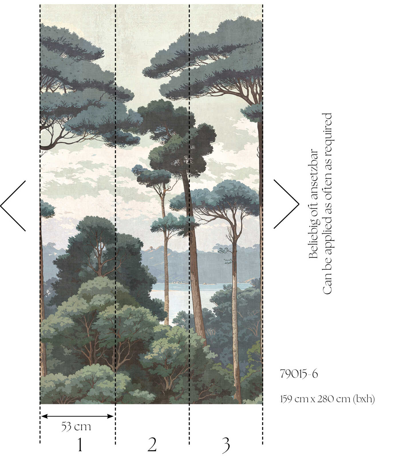wald, bäume, landschaft, natur, panorama