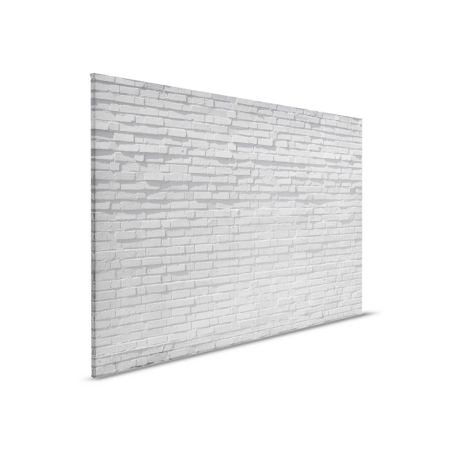         Canvas painting grey brick wall in 3D look - 0,90 m x 0,60 m
    