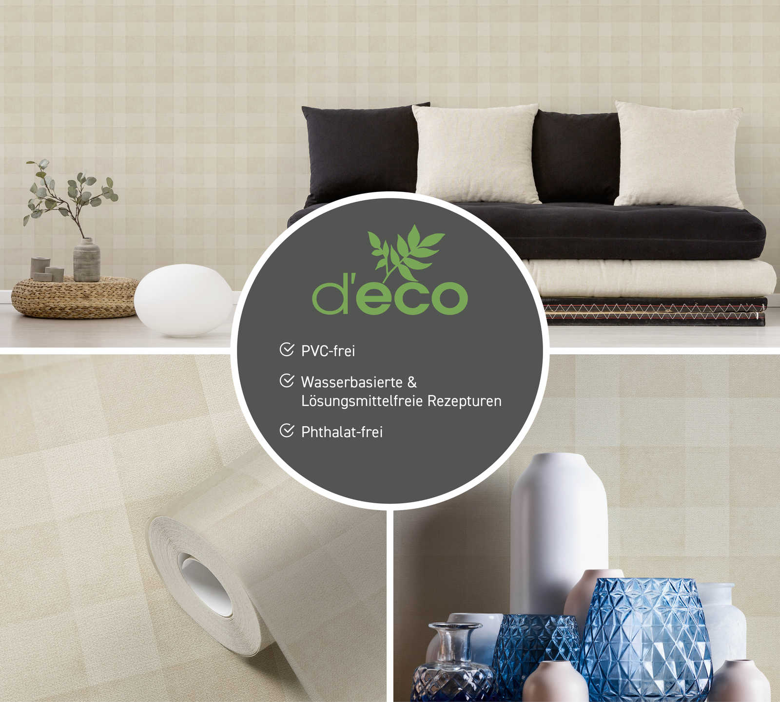 Sofa, Couch, Kissen, Tapete, Dekoration