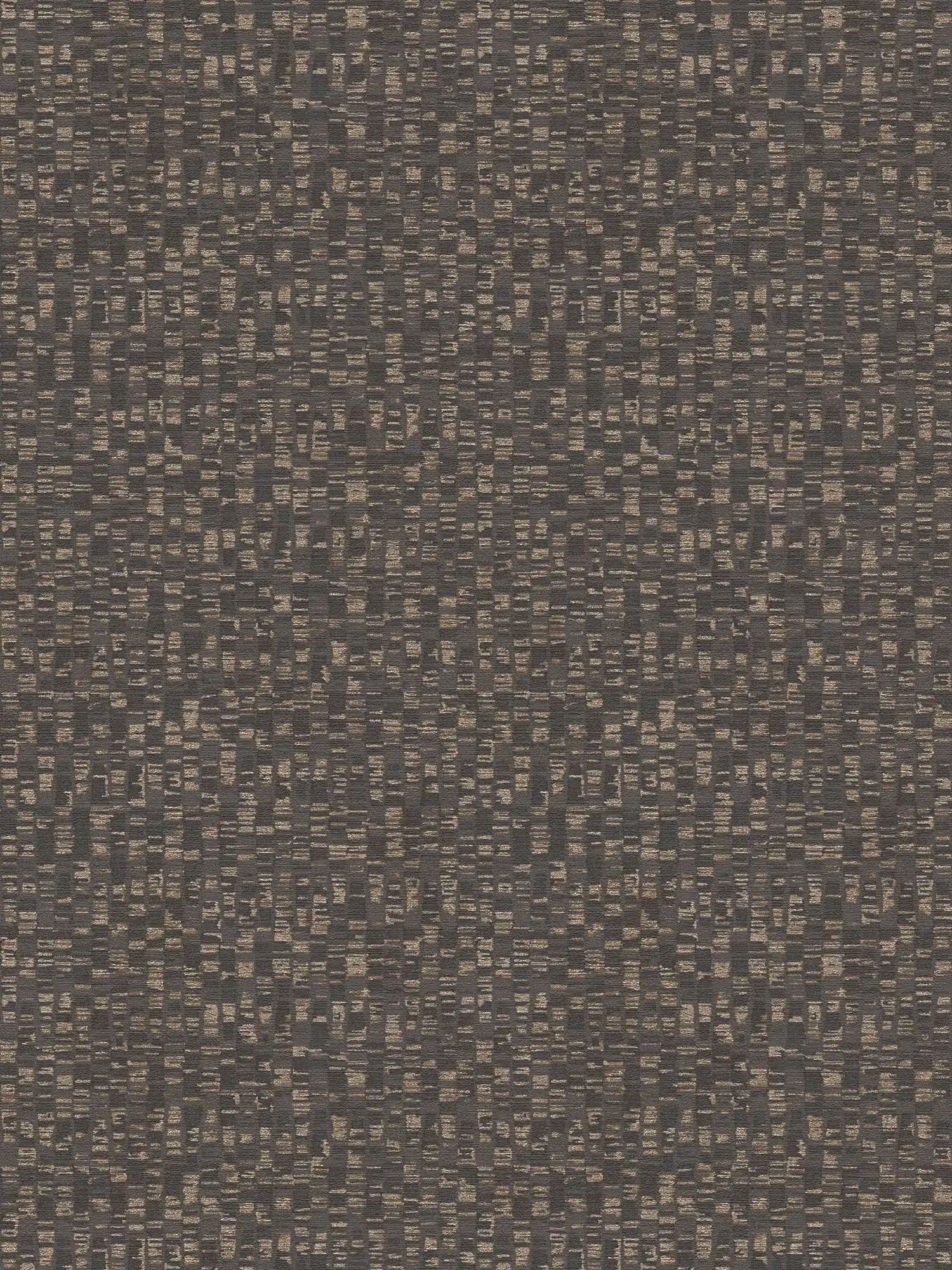         Vliesbehang in een subtiel glitterpatroon - zwart, goud
    