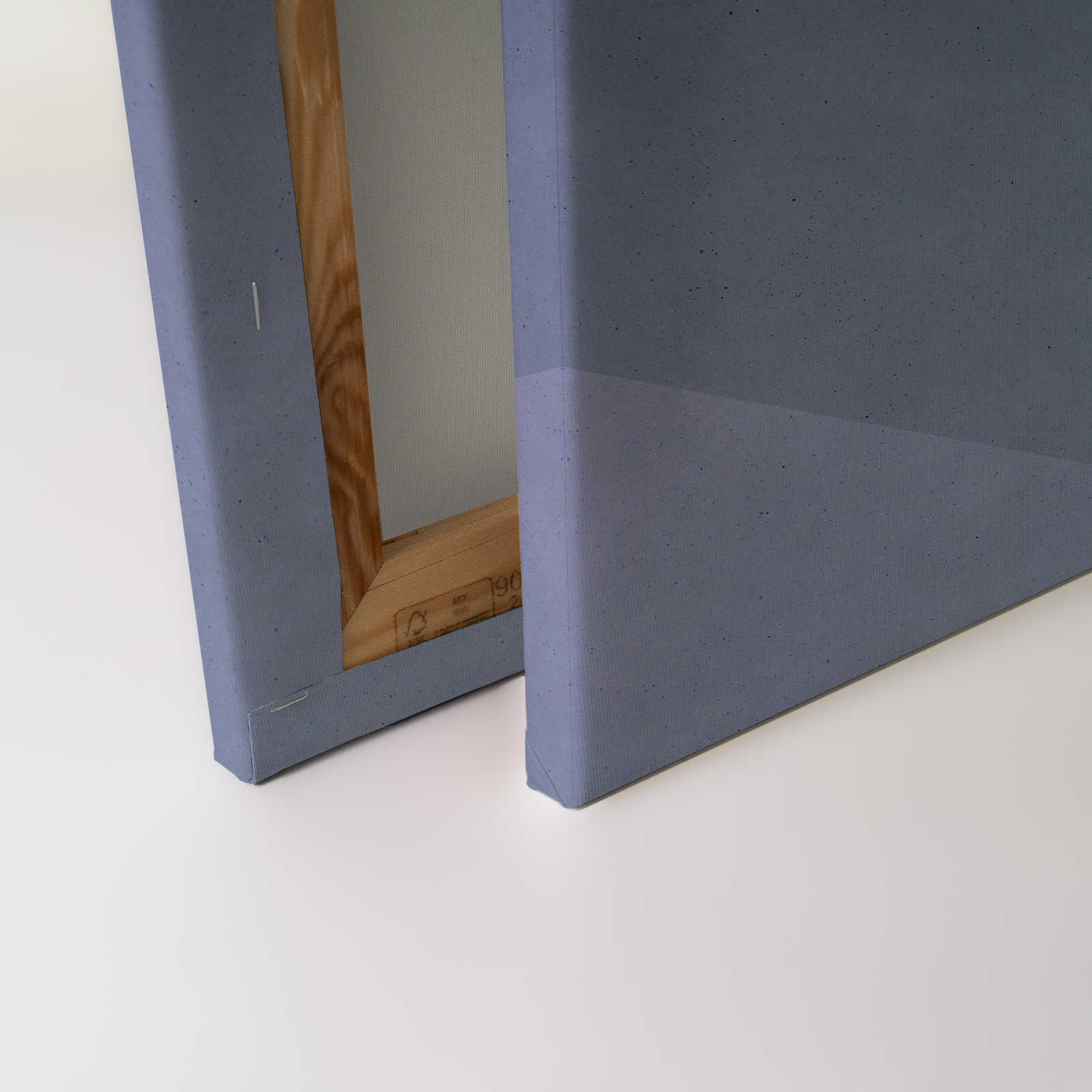 Leinwandbild 3D Optik geometrisch | blau, grün – 0,90 m x 0,60 m