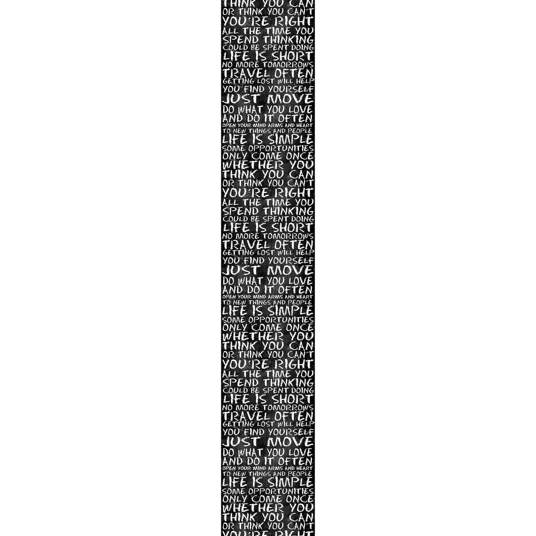         Black & White Wallpaper Panel Self glue with Blackboard & Chalk Design
    