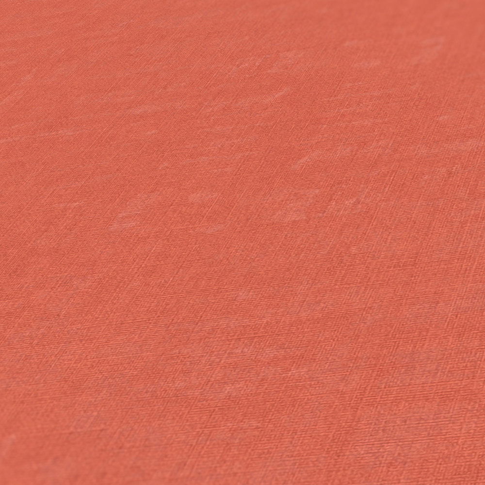             Einfarbige Tapete mit meliertem Muster – Orange, Rot
        
