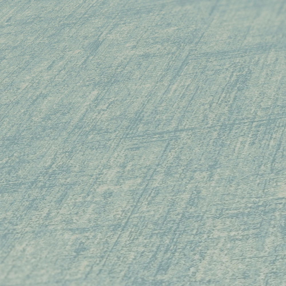             Wassergrüne Tapete, grobe Leinenoptik – Blau, Grün
        