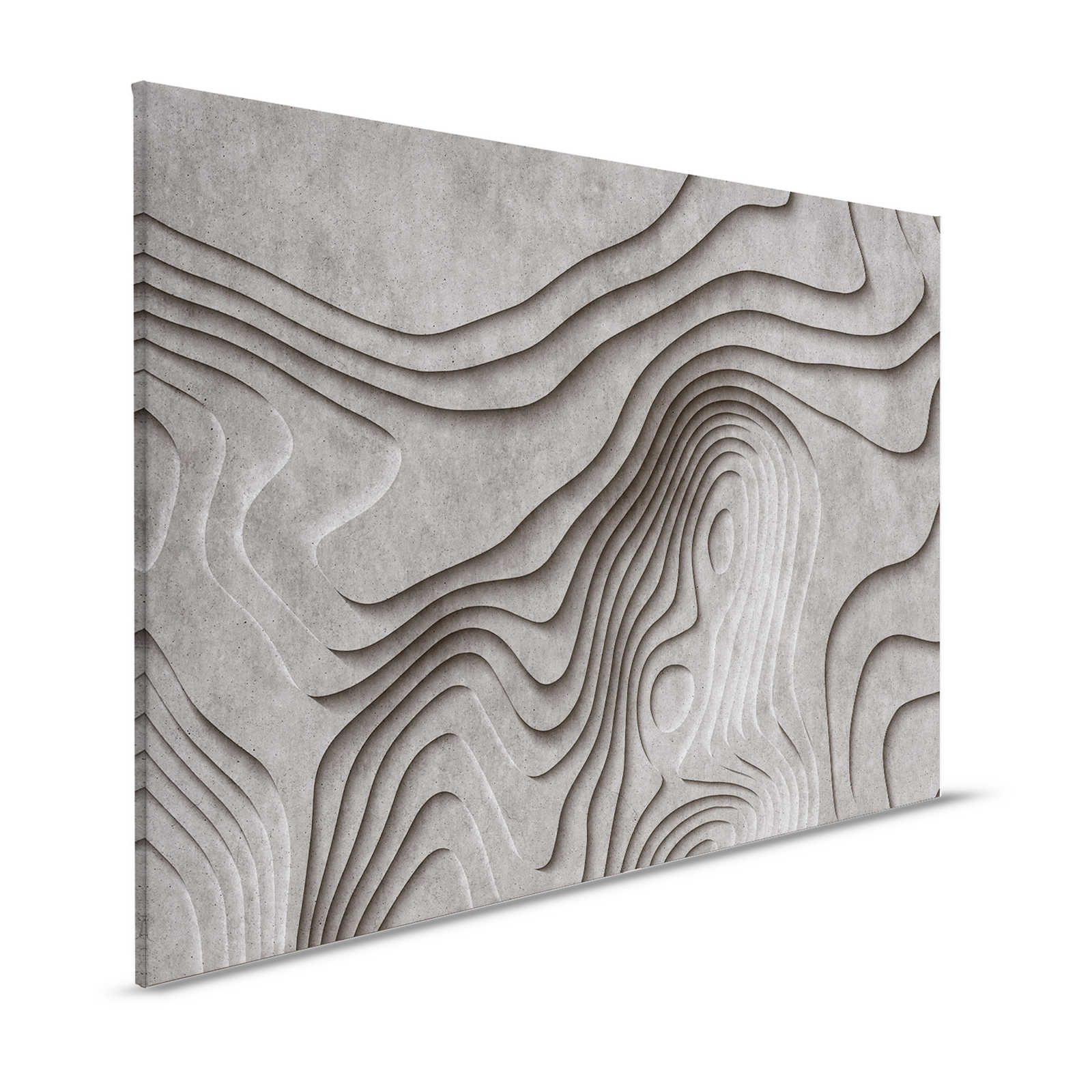 Canyon 1 - Canyon en béton 3D cool Tableau sur toile | DD124608