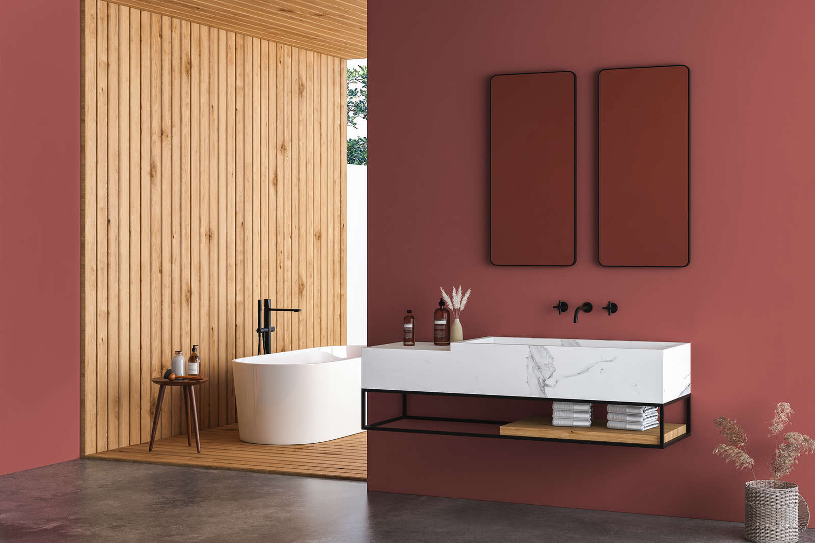             Premium Muurverf harmonisch donkerroze »Luxury Lipstick« NW1005 – 1 liter
        