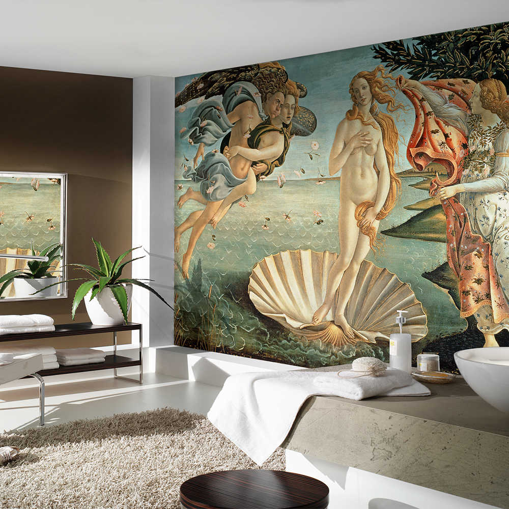 Wandtattoo, Wandbild, Meerjungfrau, Muschelschale, Mural