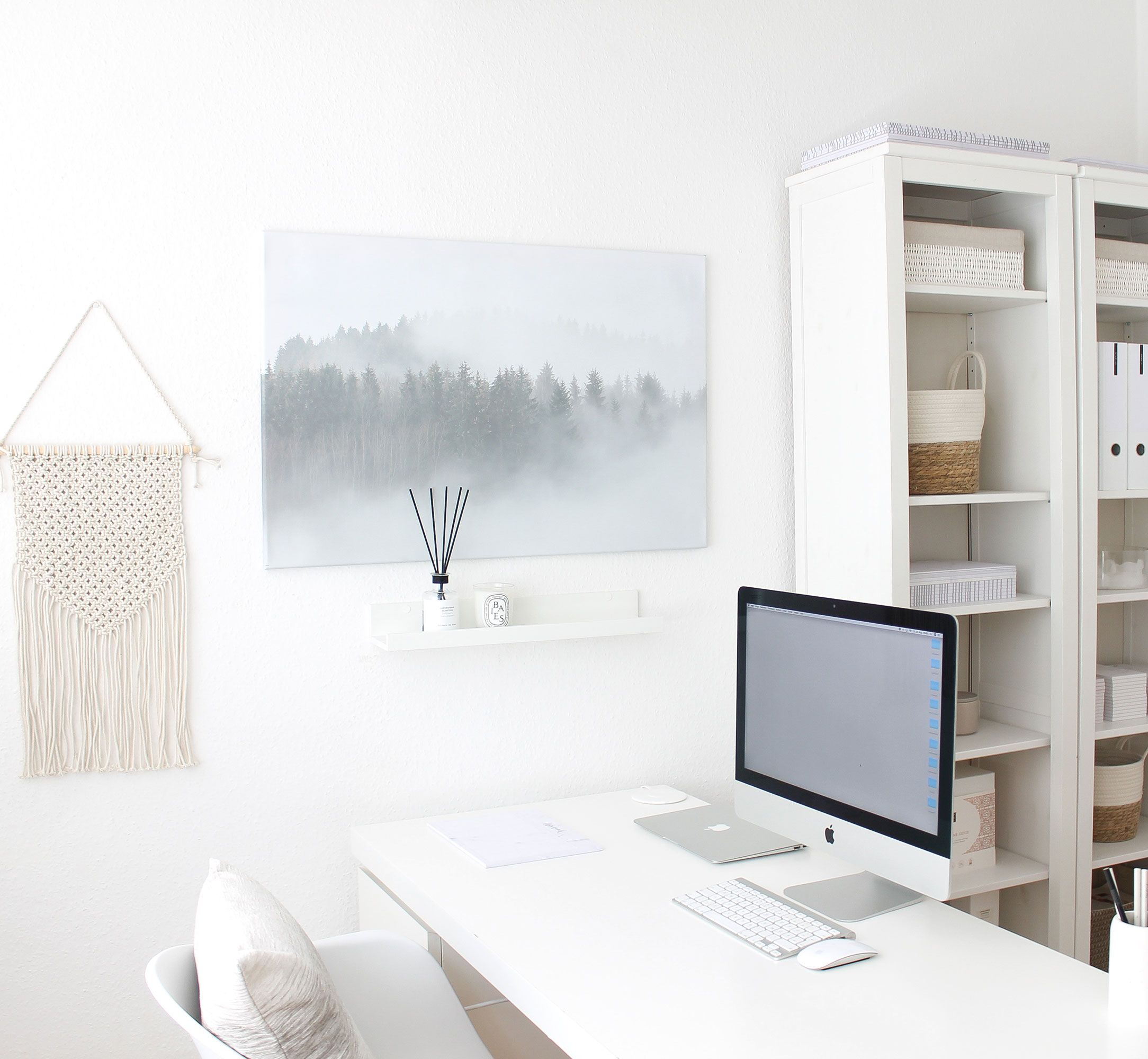 Foggy Canvas Painting Grey-DD120292