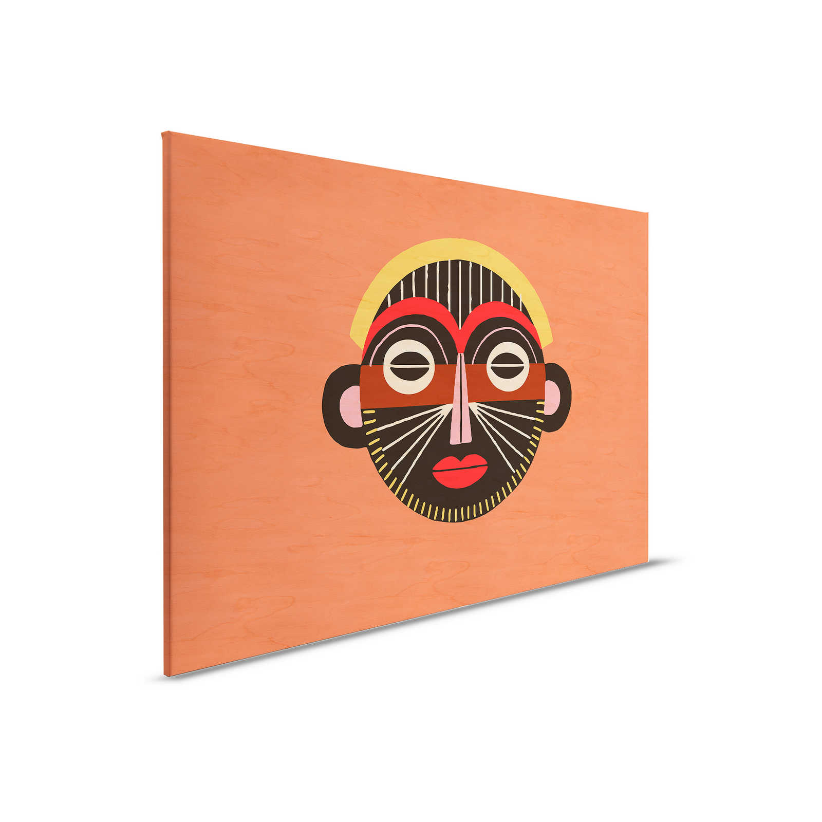         Overseas 2 - Ethno Canvas schildersmasker in Tribal Design - 0,90 m x 0,60 m
    