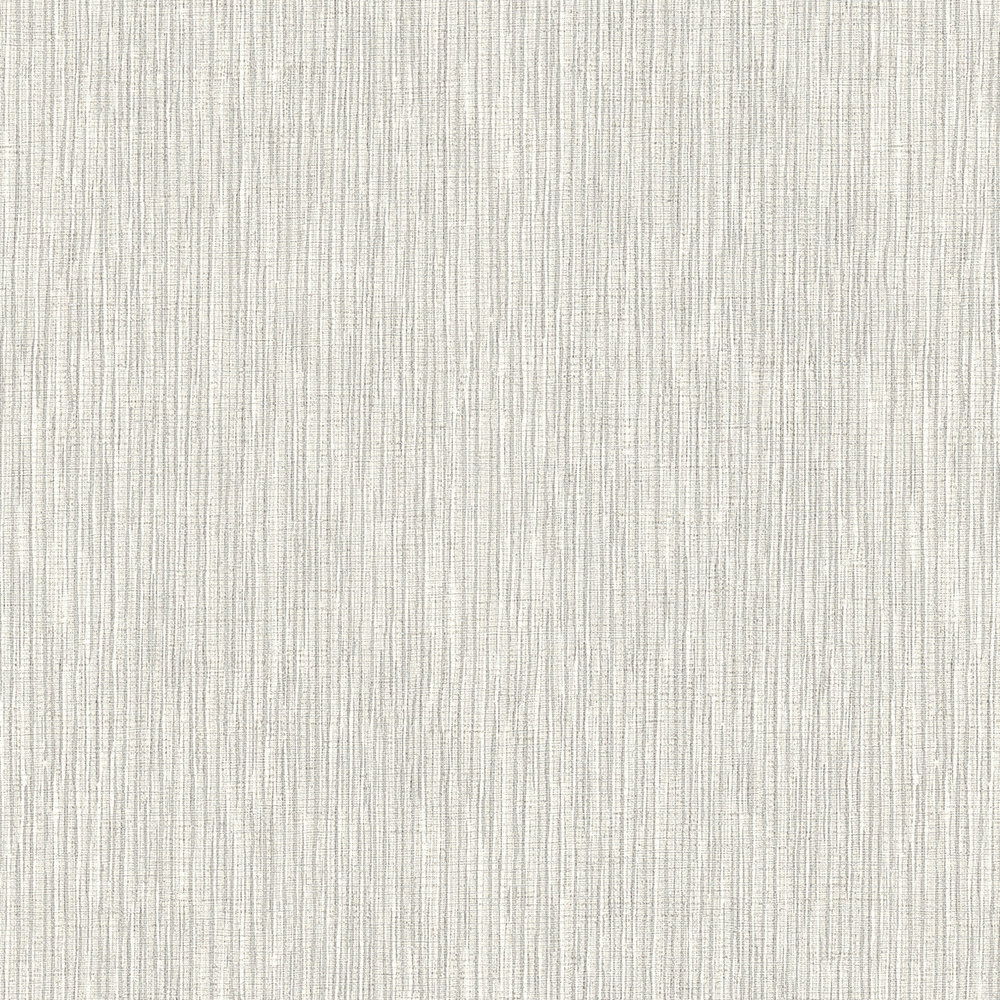             Graue Tapete mit Metallic Linien & Strukturprägung
        