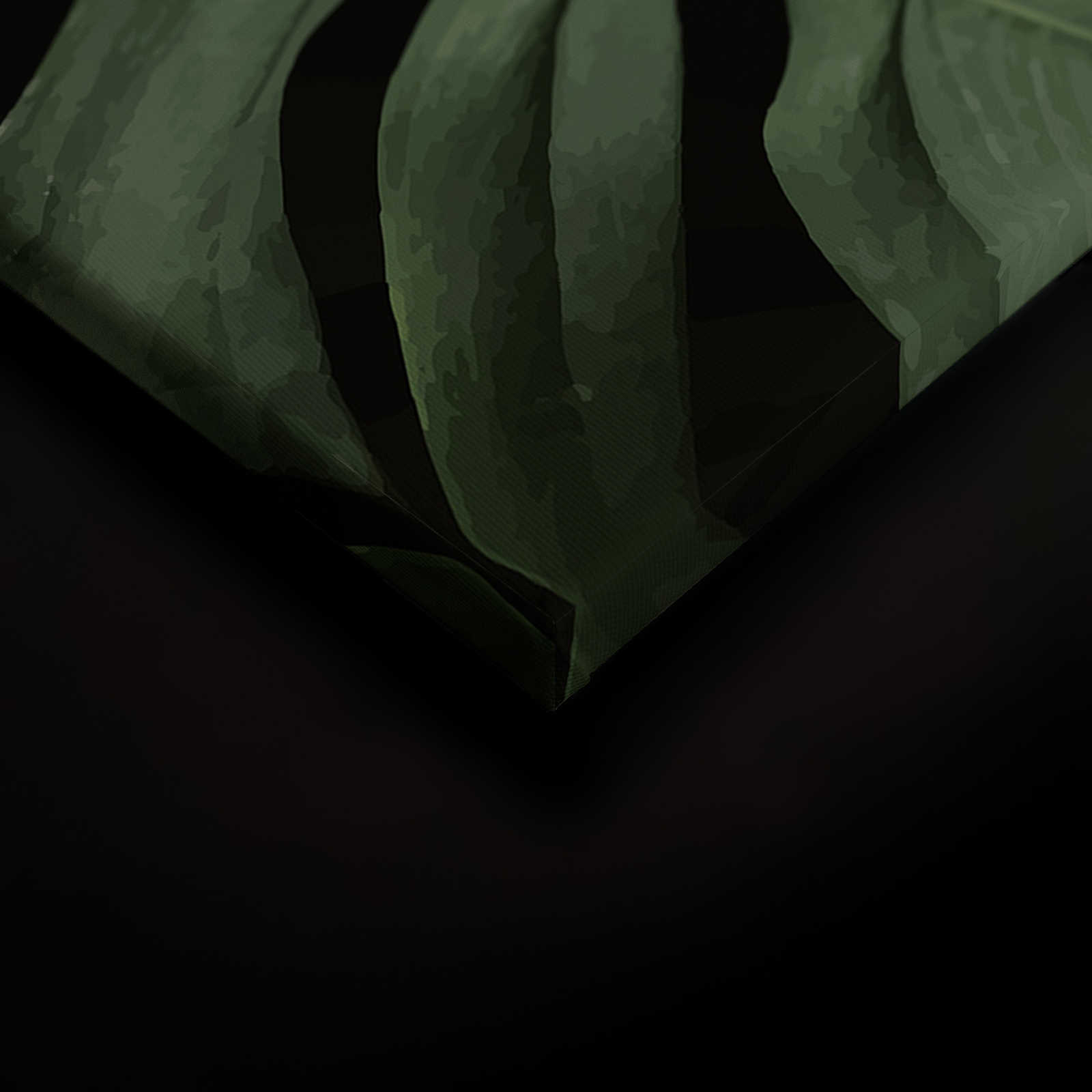             Leinwandbild tropische Dschungelblätter Close-Up – 0,90 m x 0,60 m
        