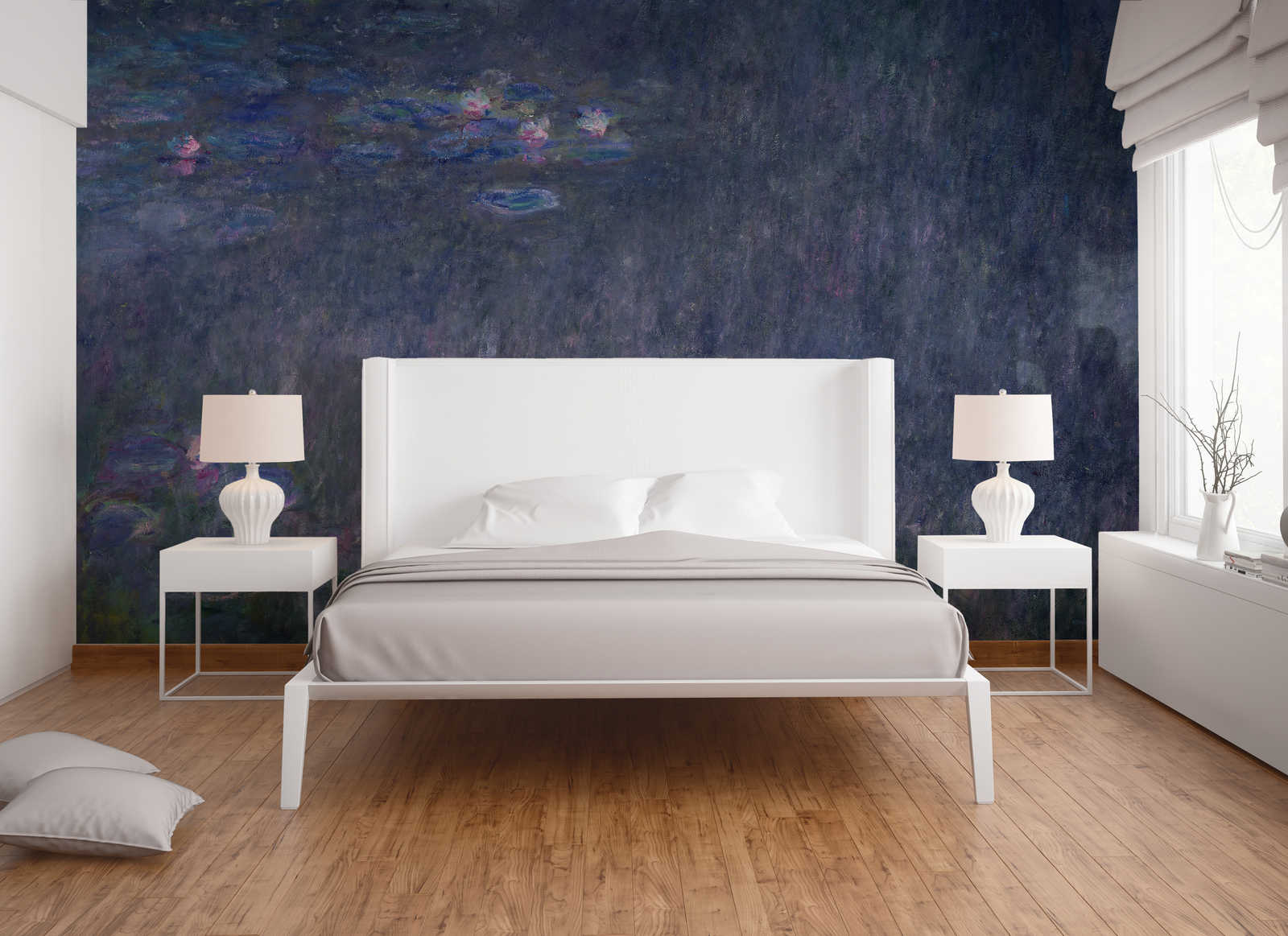             Fototapete 'Seerosen: Reflexion der Bäume' von Claude Monet
        