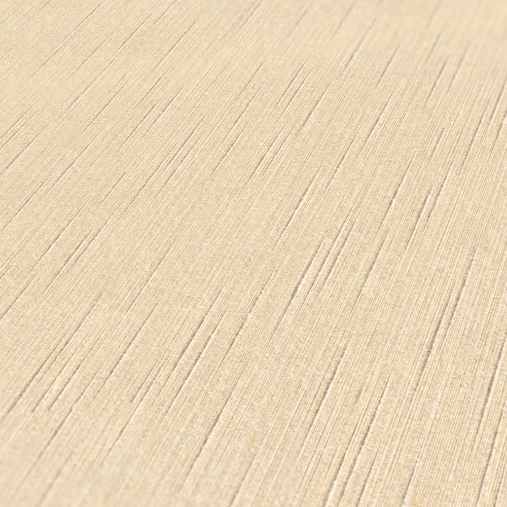             Textiloptik Tapete Creme einfarbig Beige meliert
        