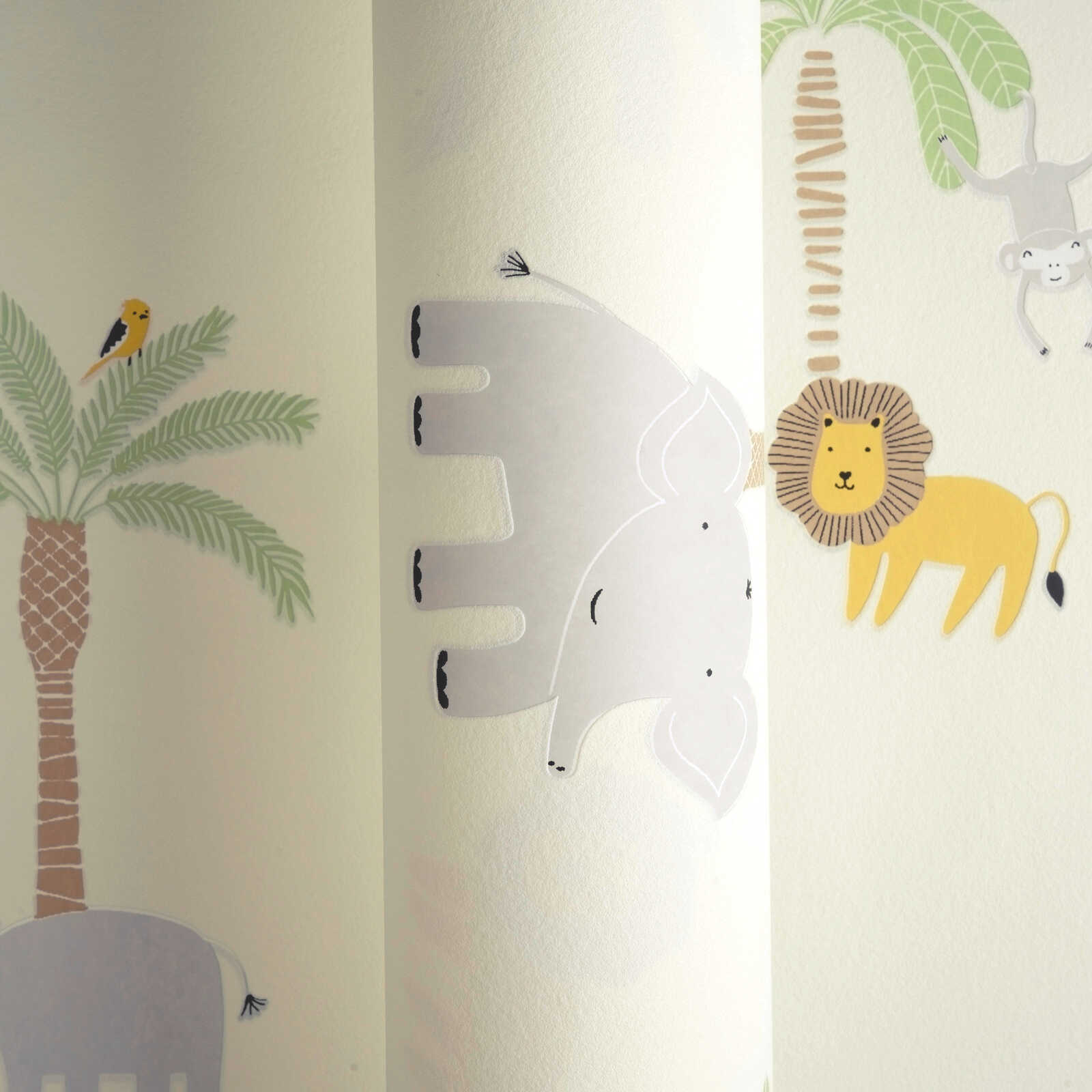 Elefant, Wandaufkleber, Wandbild, Dschungel-Thema, Kinderdekoration