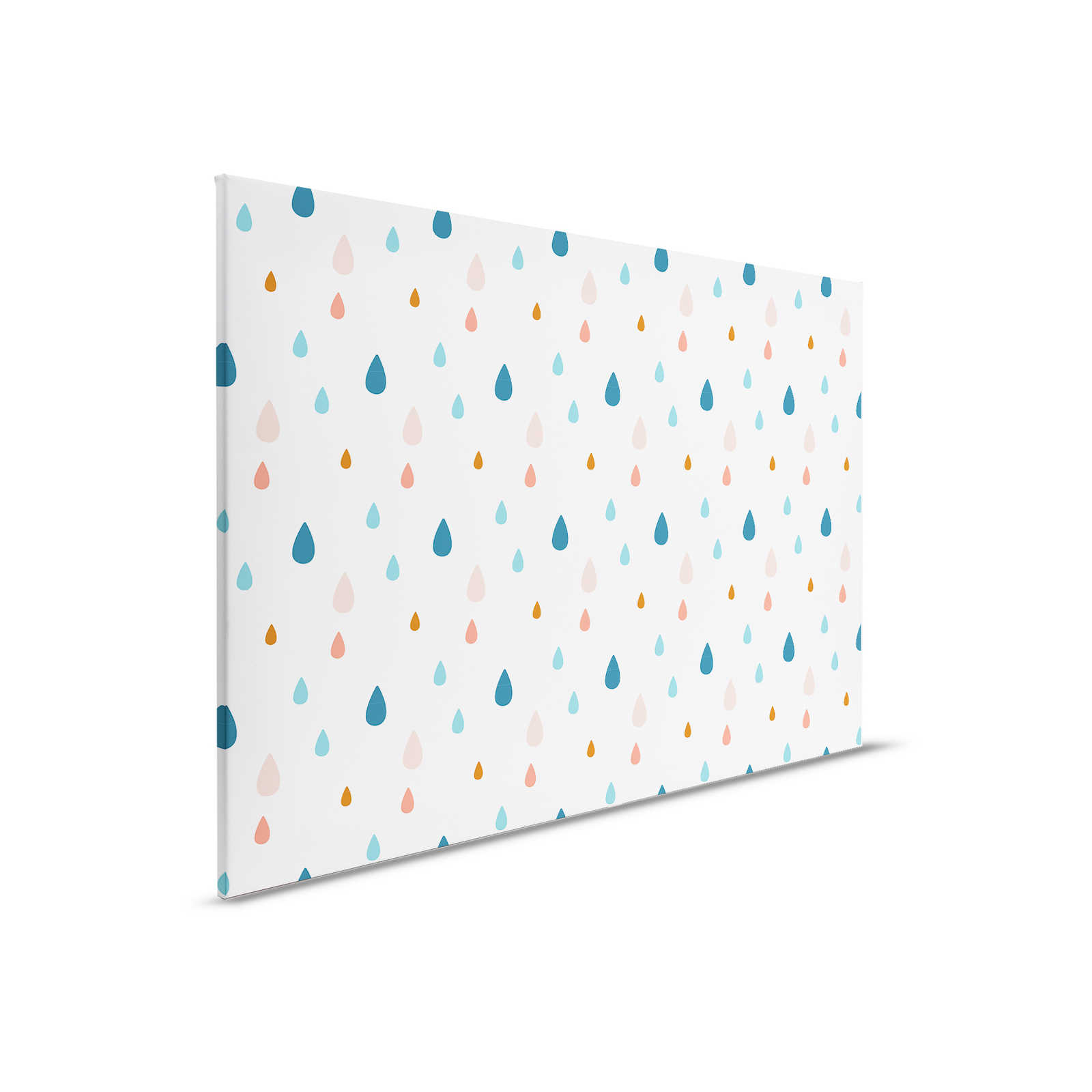         Leinwand fürs Kinderzimmer mit bunten Wassertropfen – 90 cm x 60 cm
    