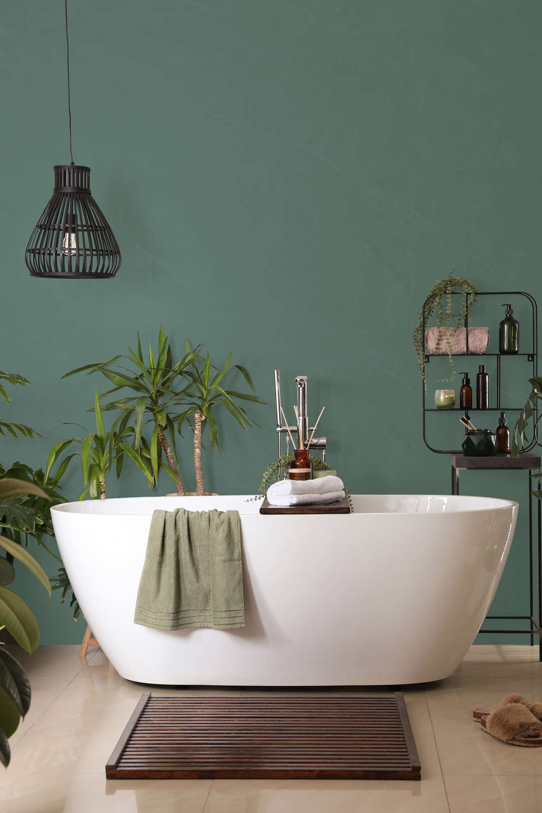 Premium Wandfarbe ruhiges Eukalyptus »Expressive Emerald« NW410 – 1 Liter