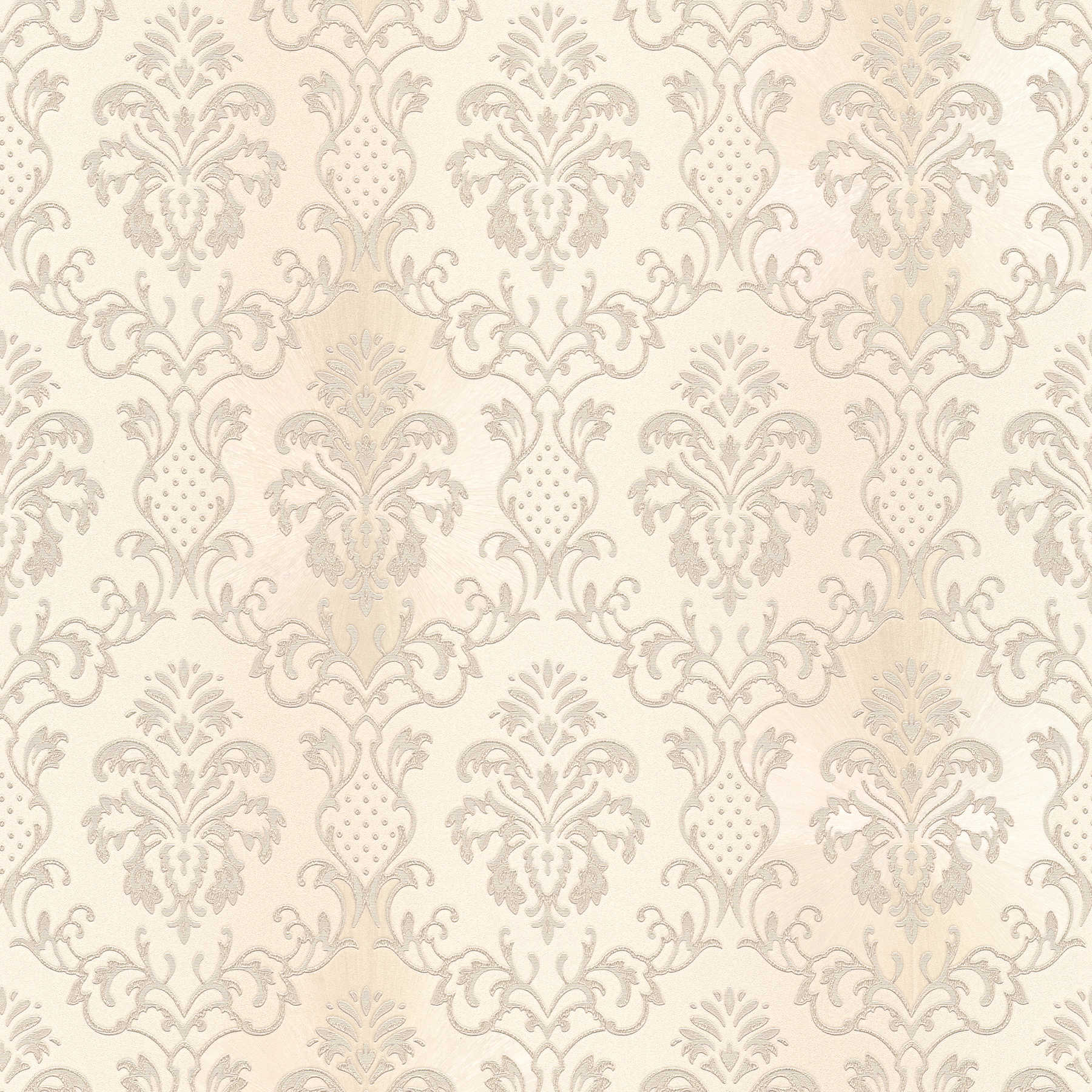         Ornament wallpaper Colonial Style - cream, grey
    