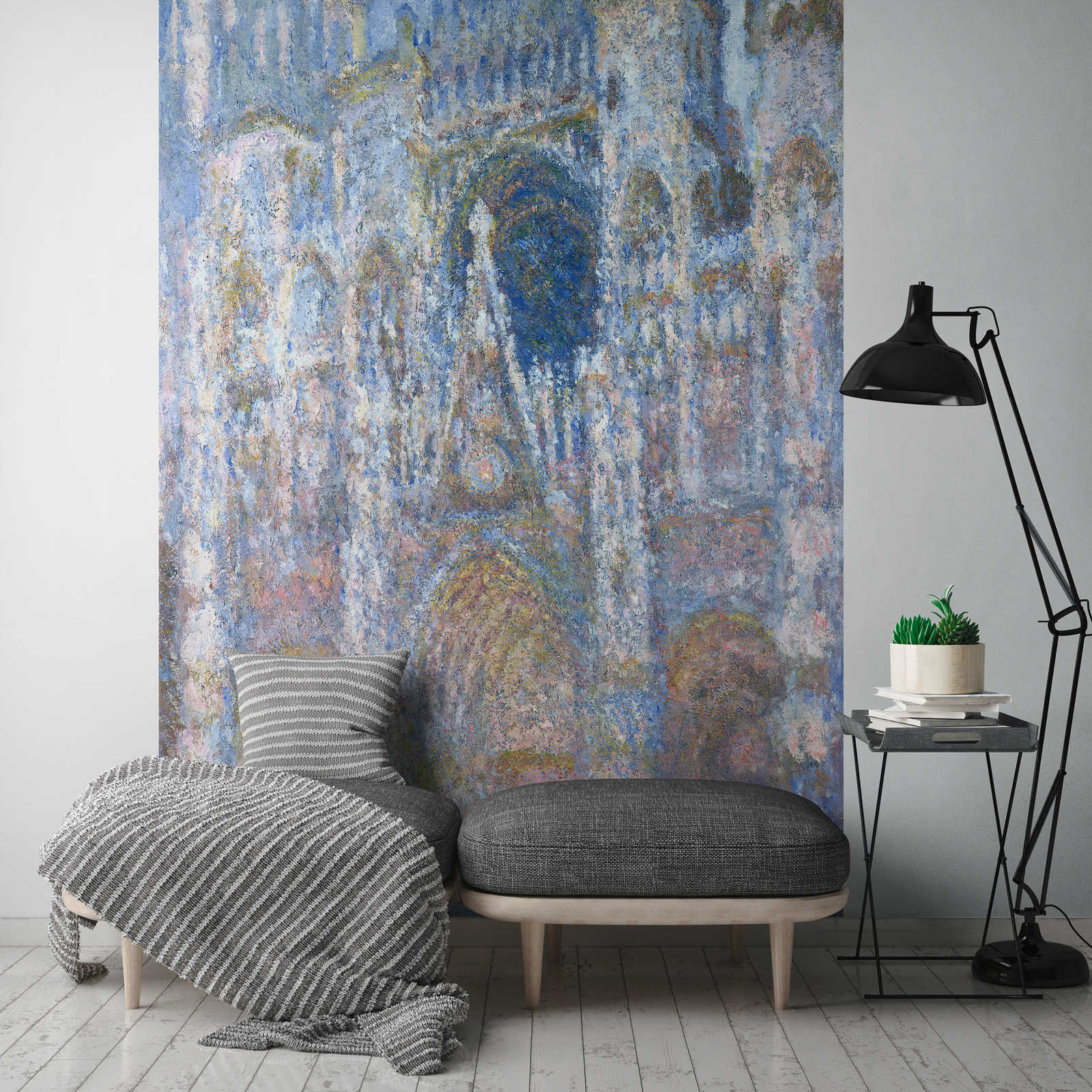             Fototapete 'Kathedrale Rouen Blaue Harmonie Morgensonne' von Claude Monet
        