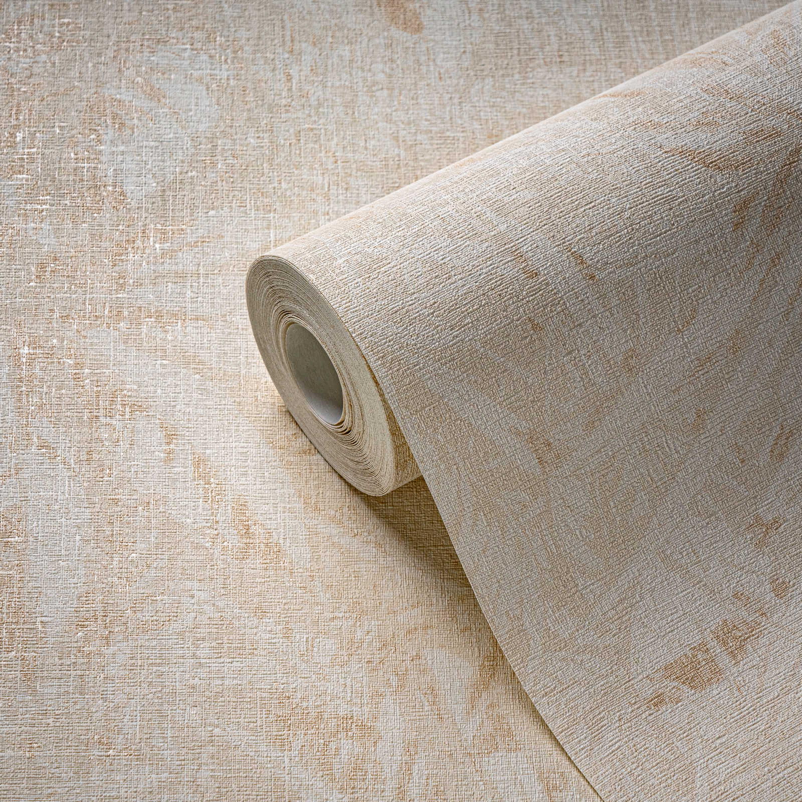 Wallpaper - faded leaf pattern - jungle look | A.S.