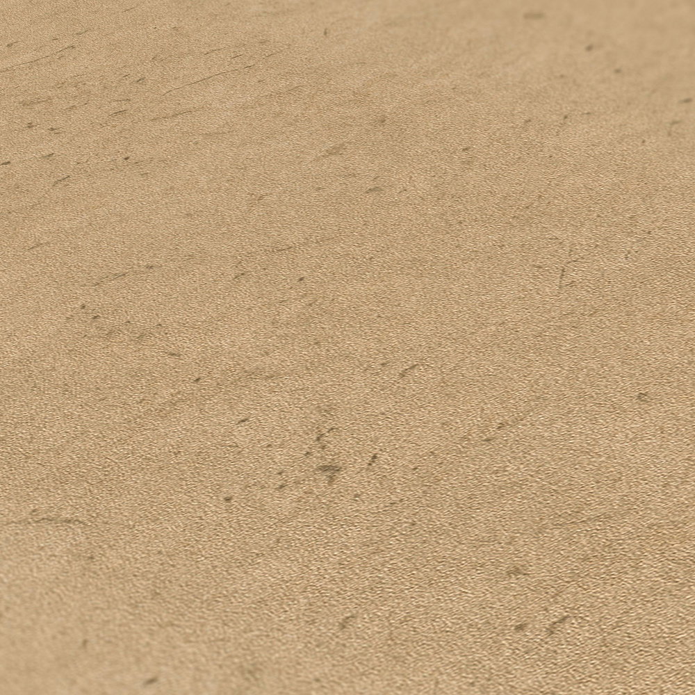 Goldene Tapete mit Metallic-Effekt &amp; Betonoptik – Metallic, Schwarz