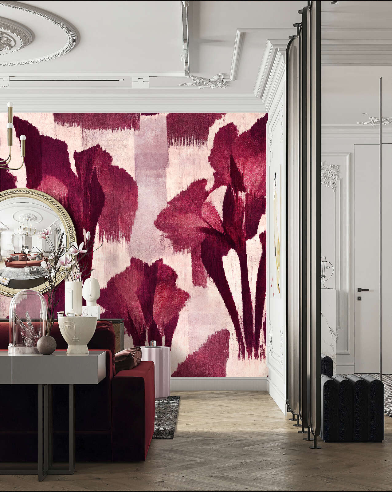 ruby - Soft floral wallpaper • Watercolour style | A.S.