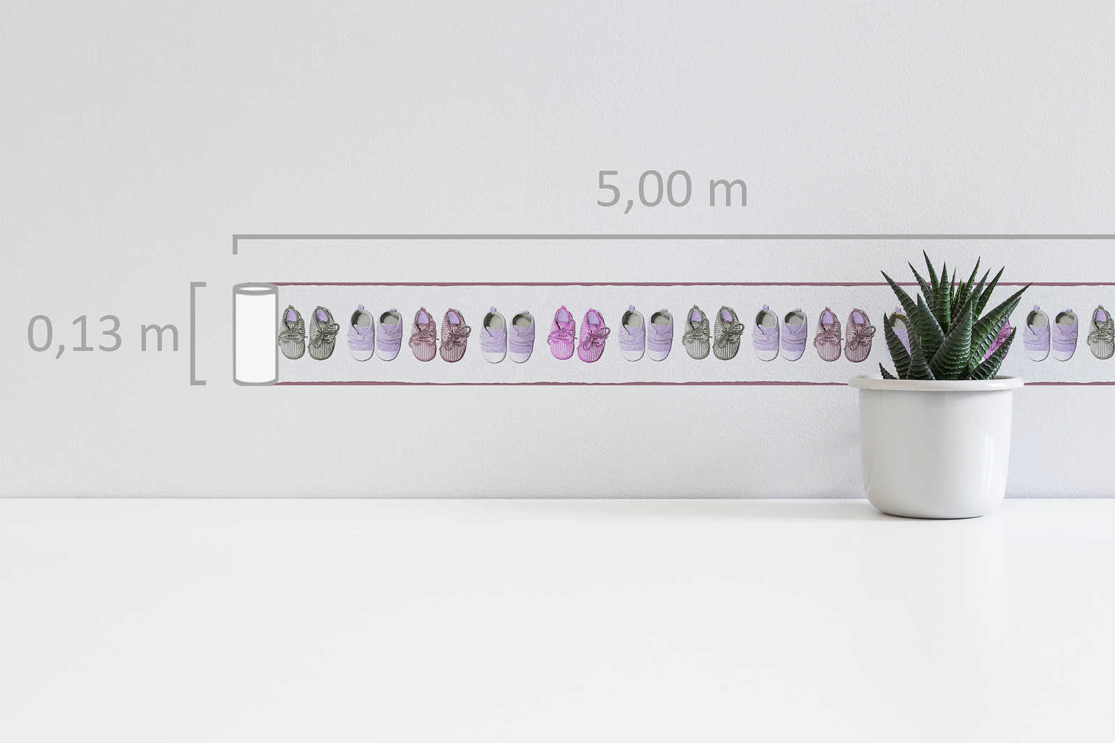 Babyzimmer Bordüre für Mädchen – Rosa