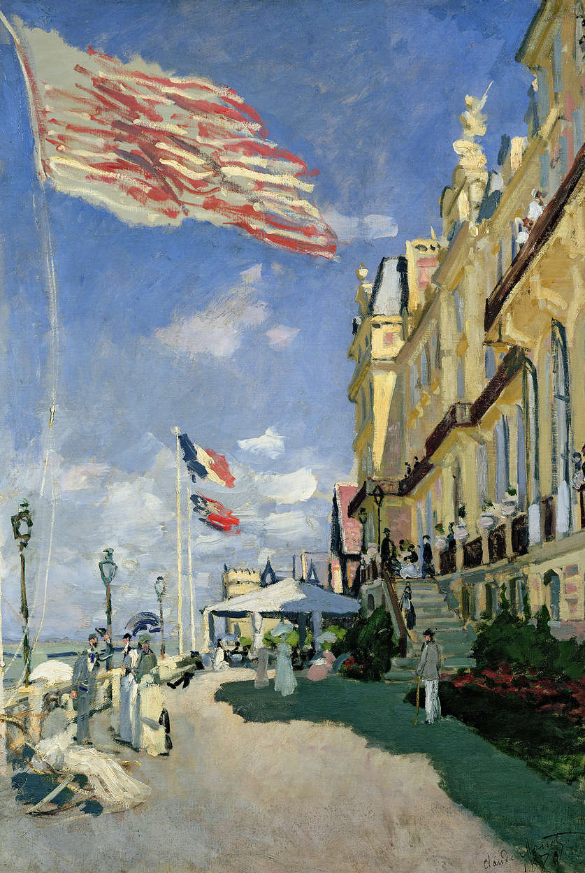             Fototapete 'Das Hotel des Roches Noires in Trouville' von Claude Monet
        