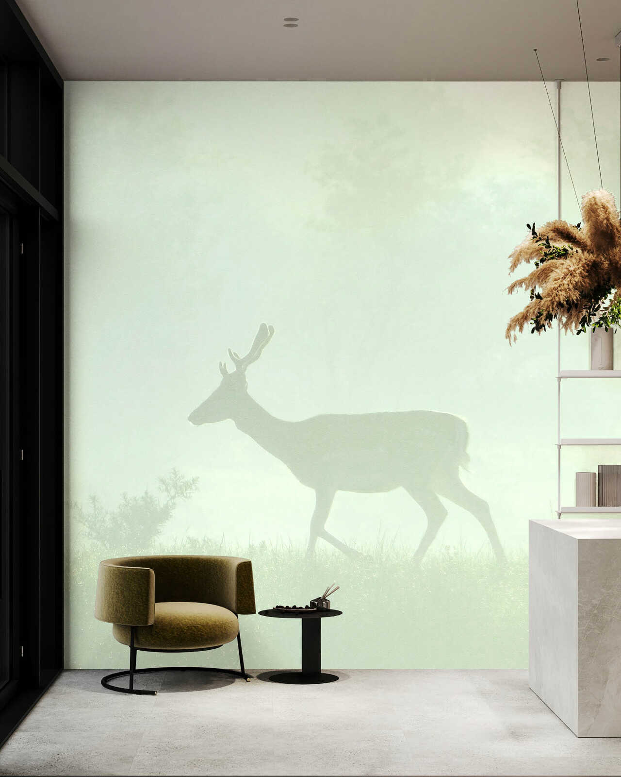 Antilope, Stuhl, Mauer, Innenarchitektur, Malerei