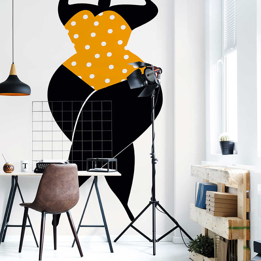 office, studio, art backdrop, desk setup, decor mural