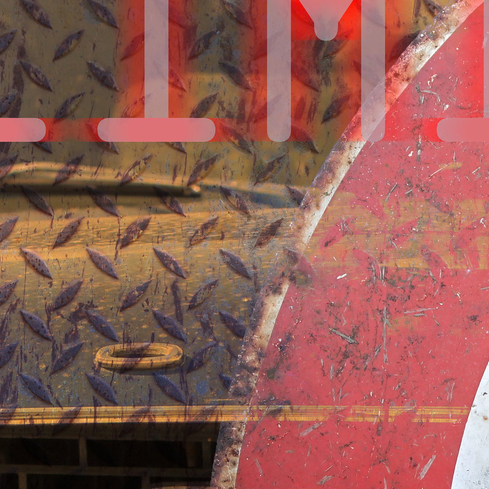             Industrial Style Fototapete – Auto Vliestapete mit Mustang im alten Design – Braun, Rot
        