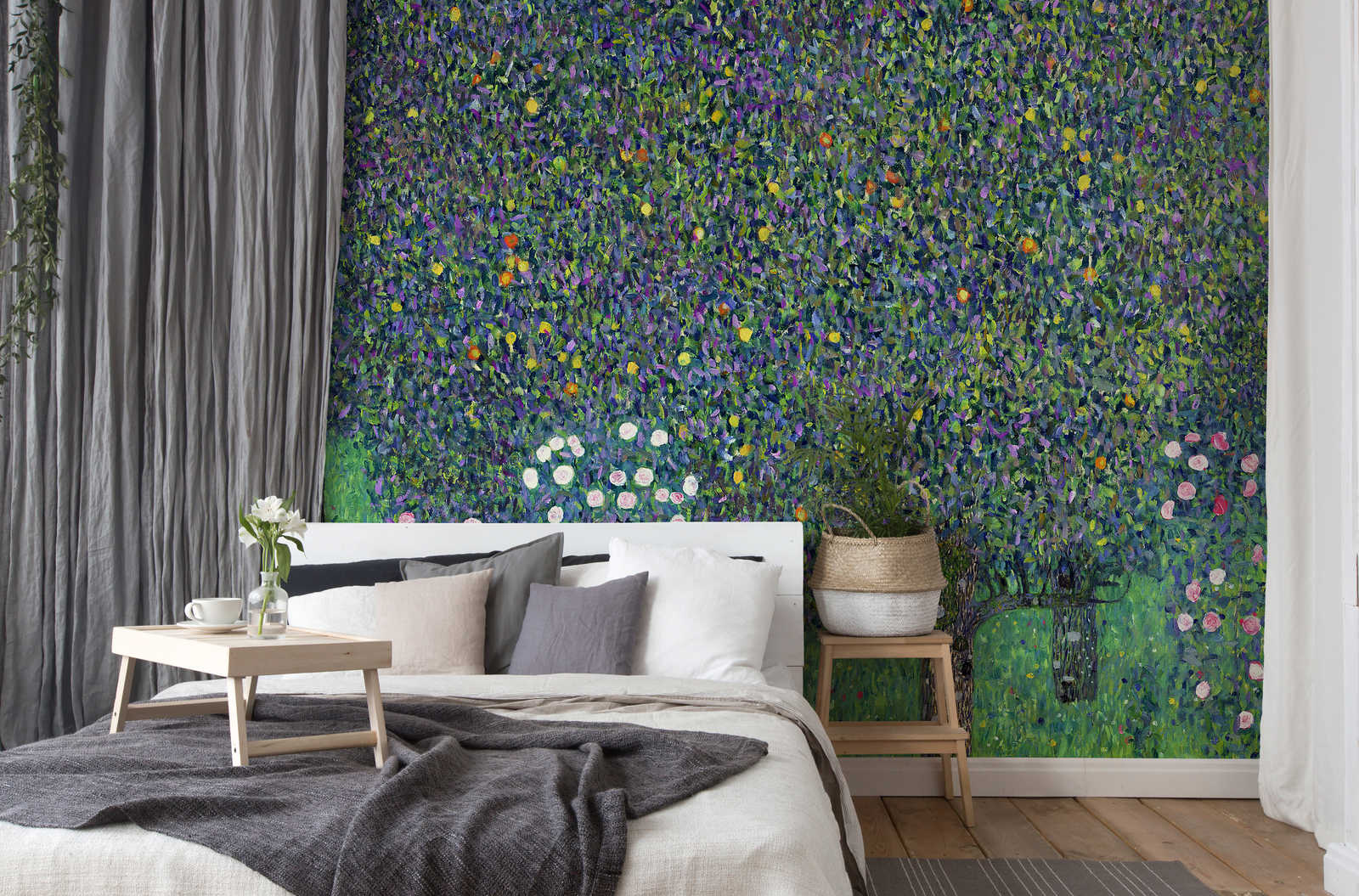             Fototapete 'Rosen unter den Bäumen' von Gustav Klimt
        
