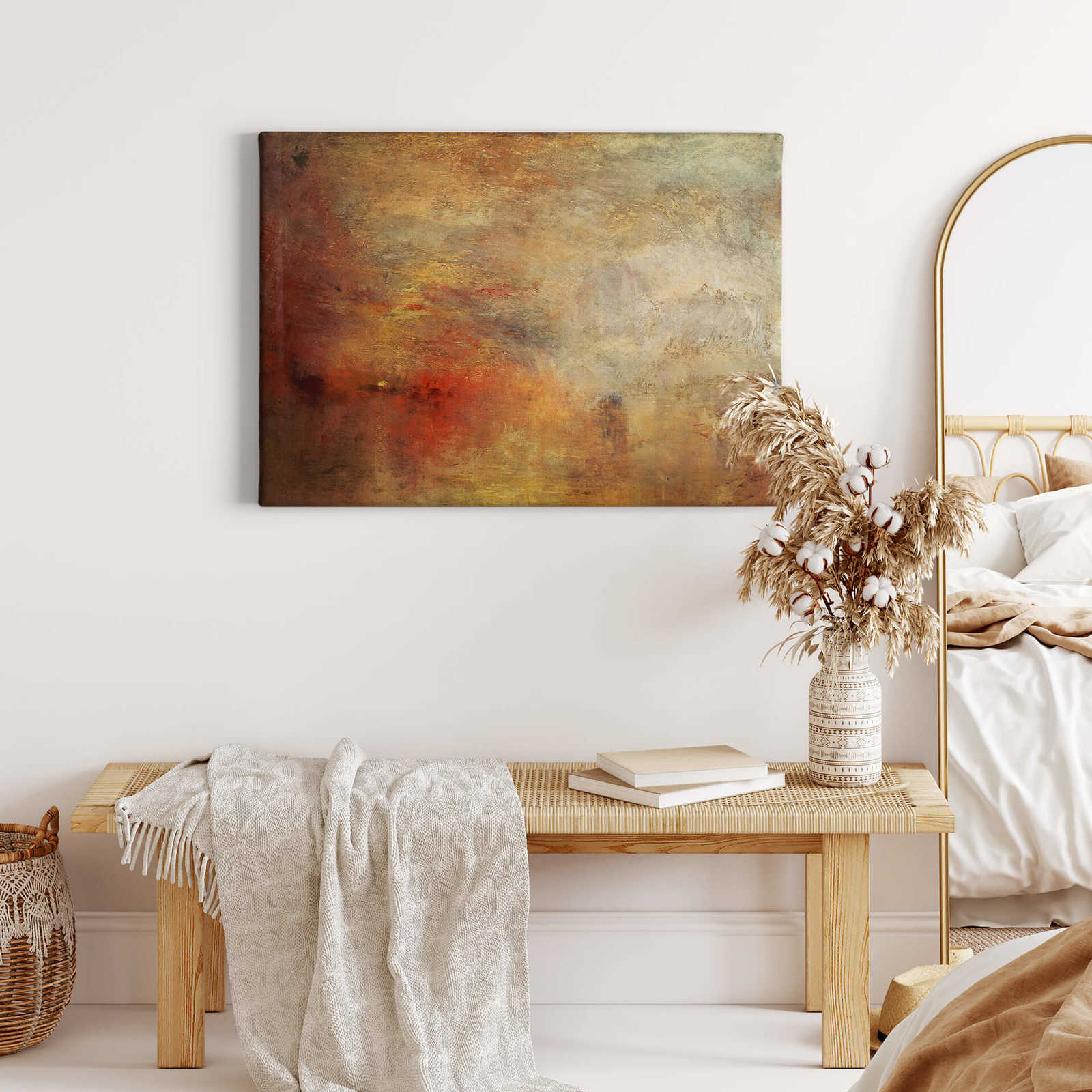             Leinwandbild von Turner "Sonnenuntergang über dem Meer" – 0,70 m x 0,50 m
        