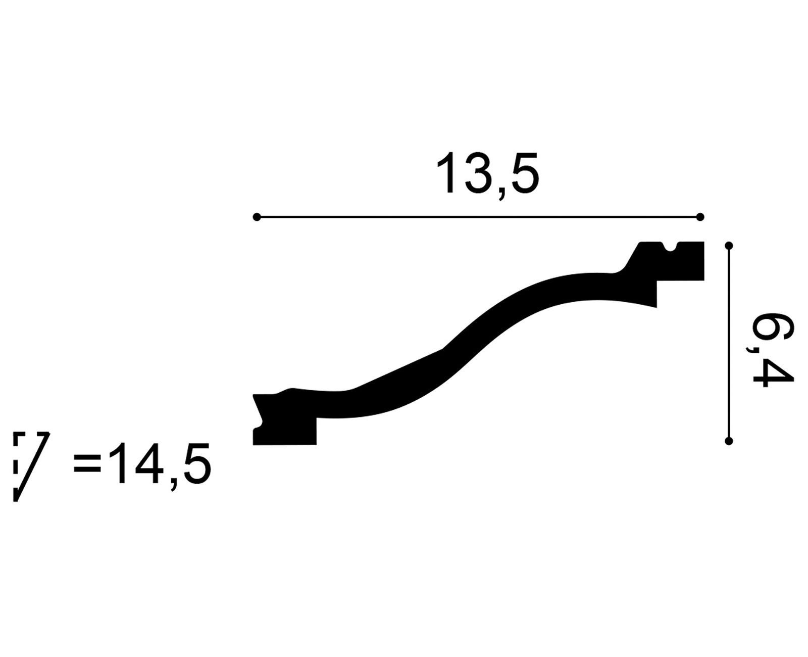            Klassische Stuckleiste Tel Aviv – C331
        