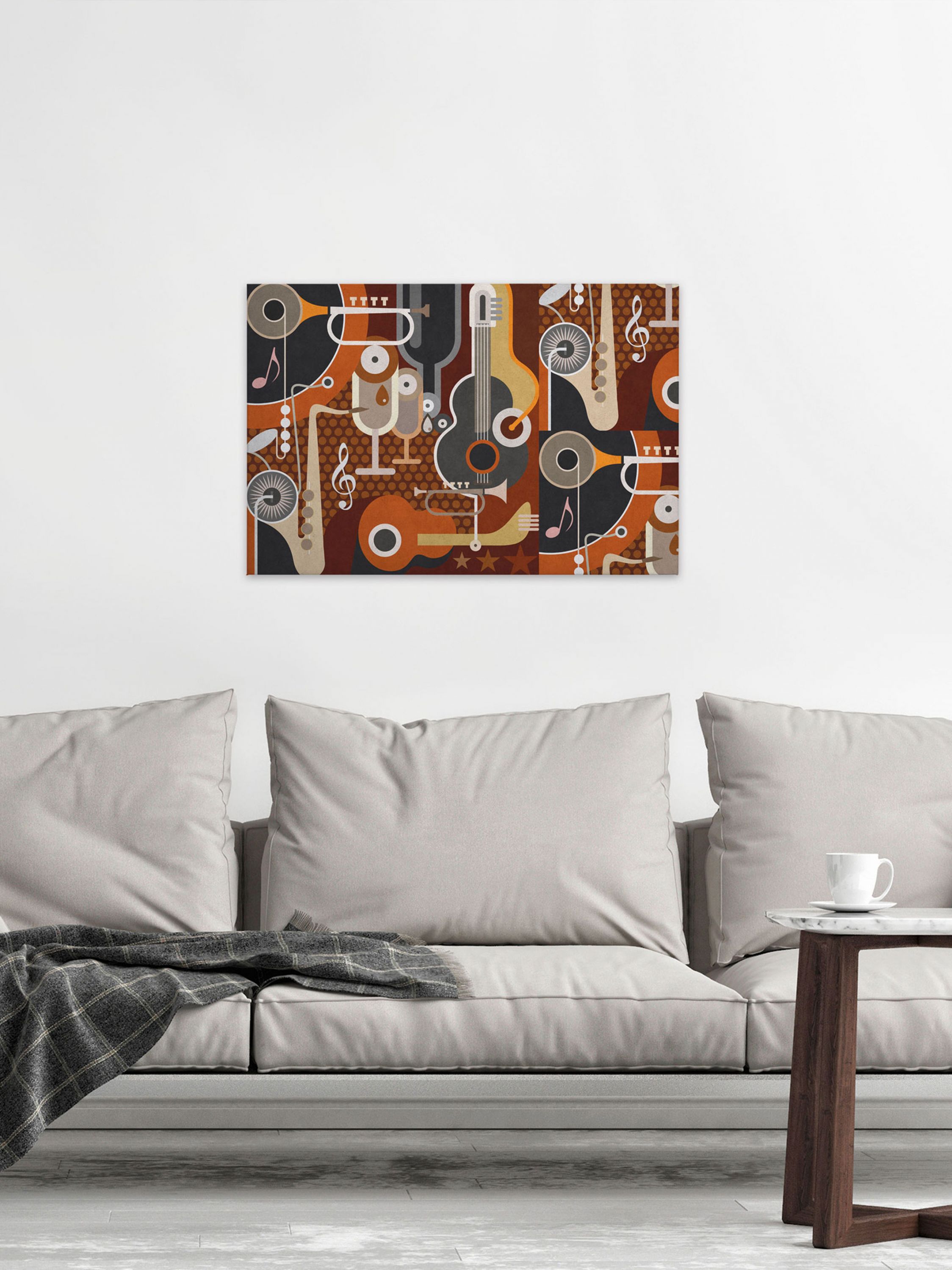 canvas picture in the living room