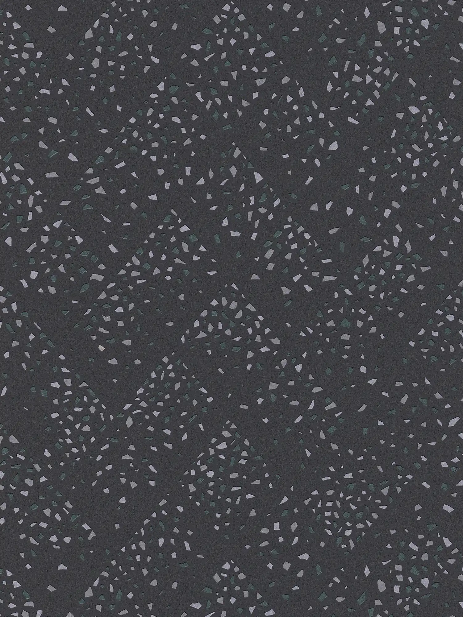         Vliestapete Terrazzo mit Metallic-Effekt – Schwarz, Gold, Grau
    