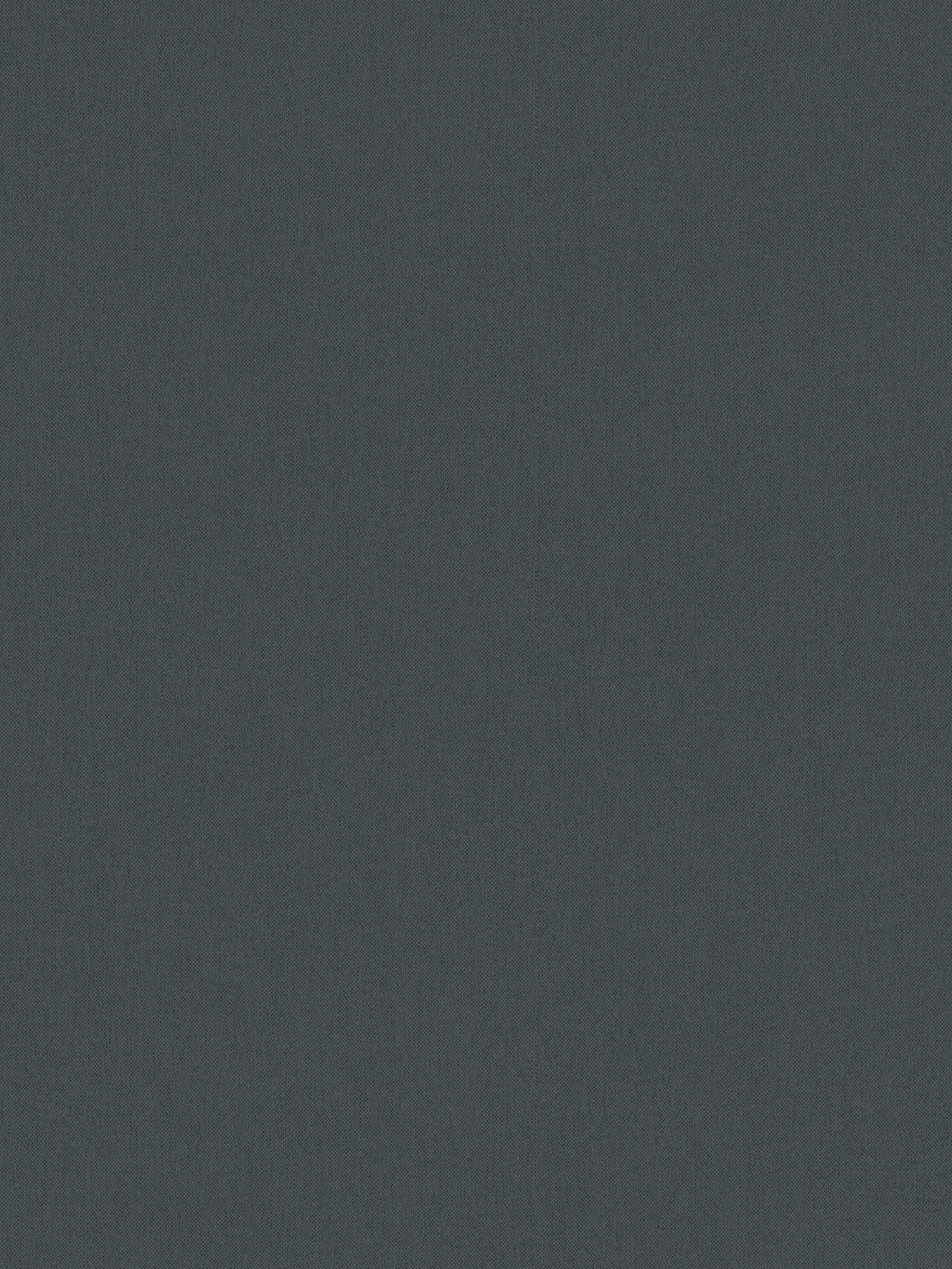 Tapete Schwarz Matt mit Leinenoptik & Textileffekt