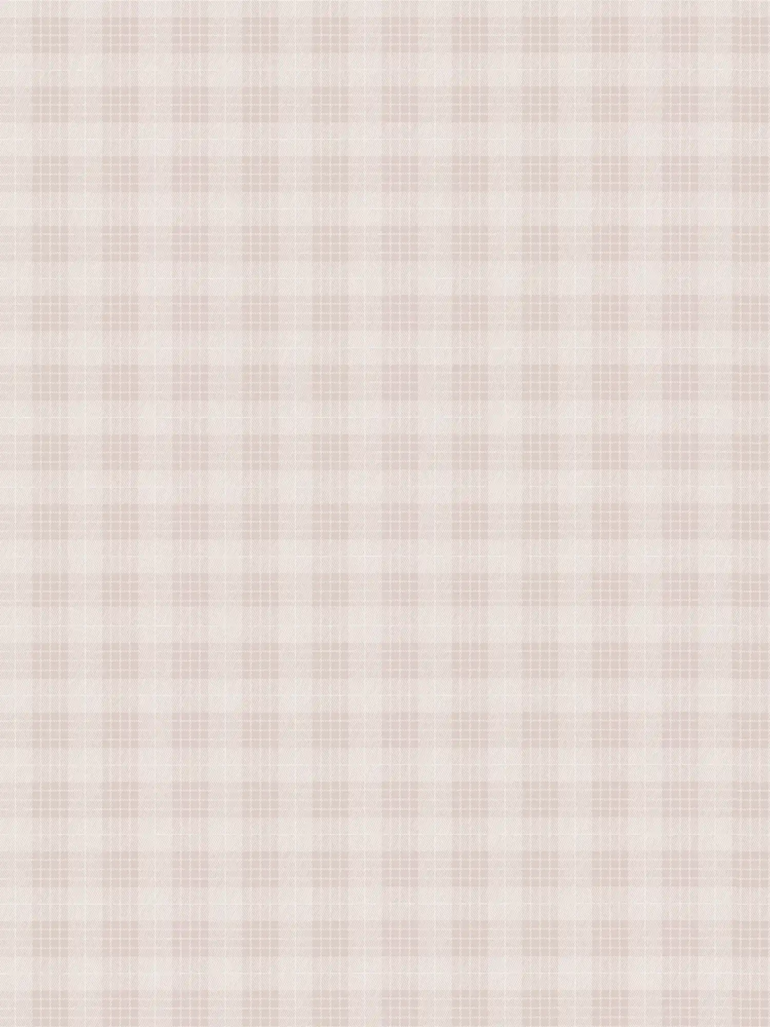        Papier peint intissé à carreaux aspect flanelle - crème, blanc
    