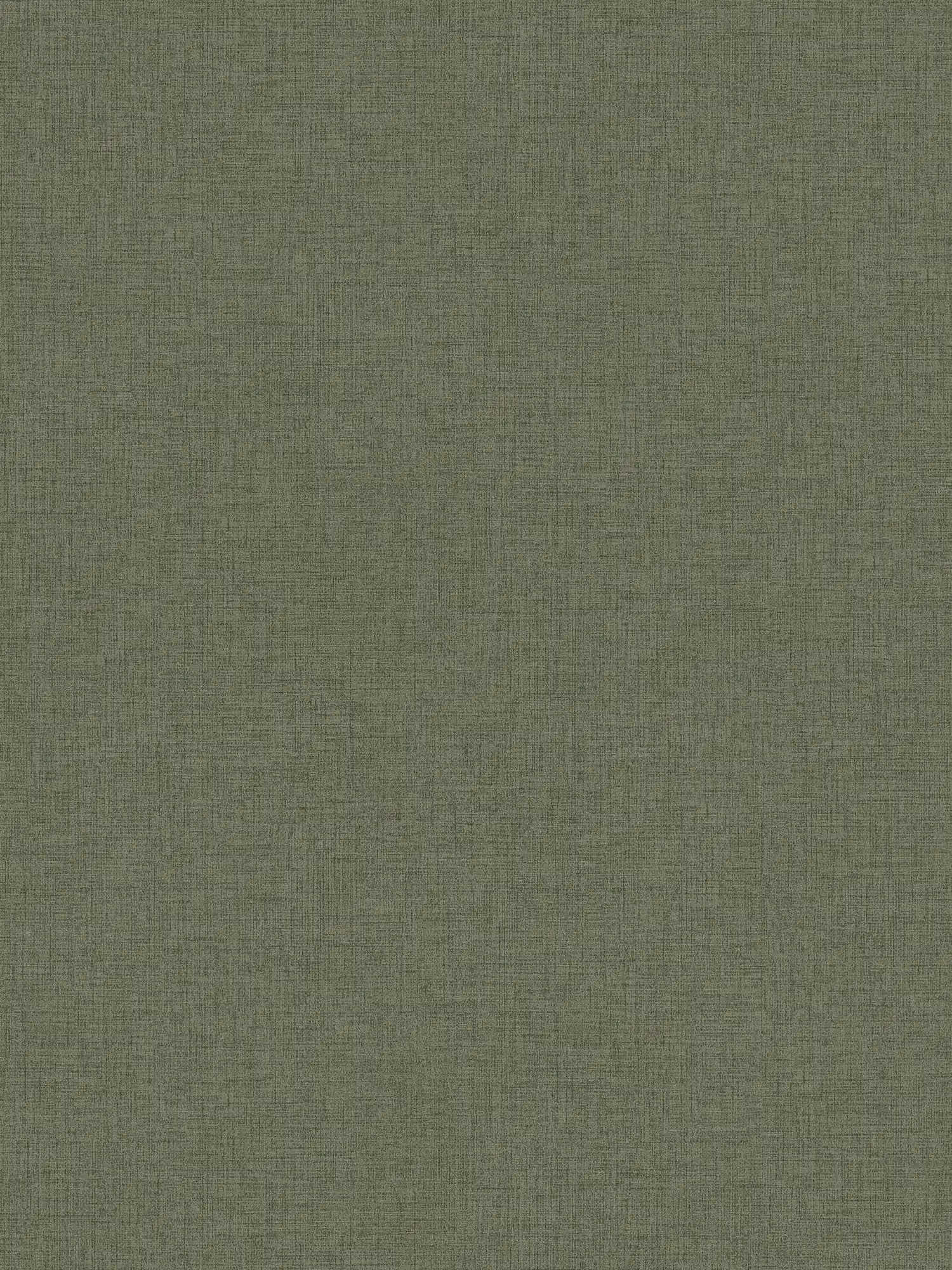         Vliestapete uni mit Textil-Optik – Grün
    
