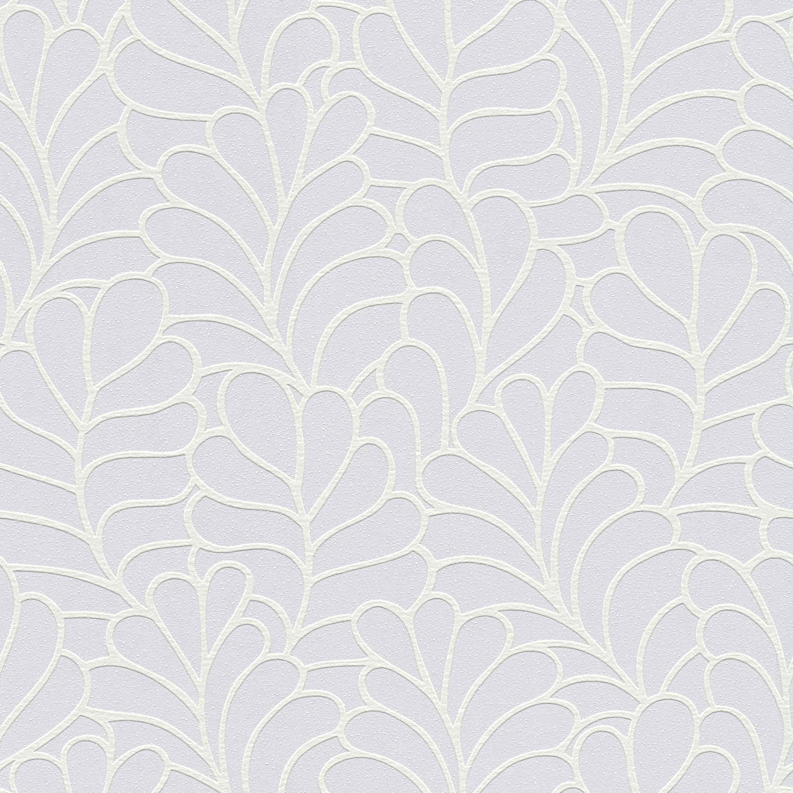         Overstrijkbaar behang met bladmotief - Overstrijkbaar
    