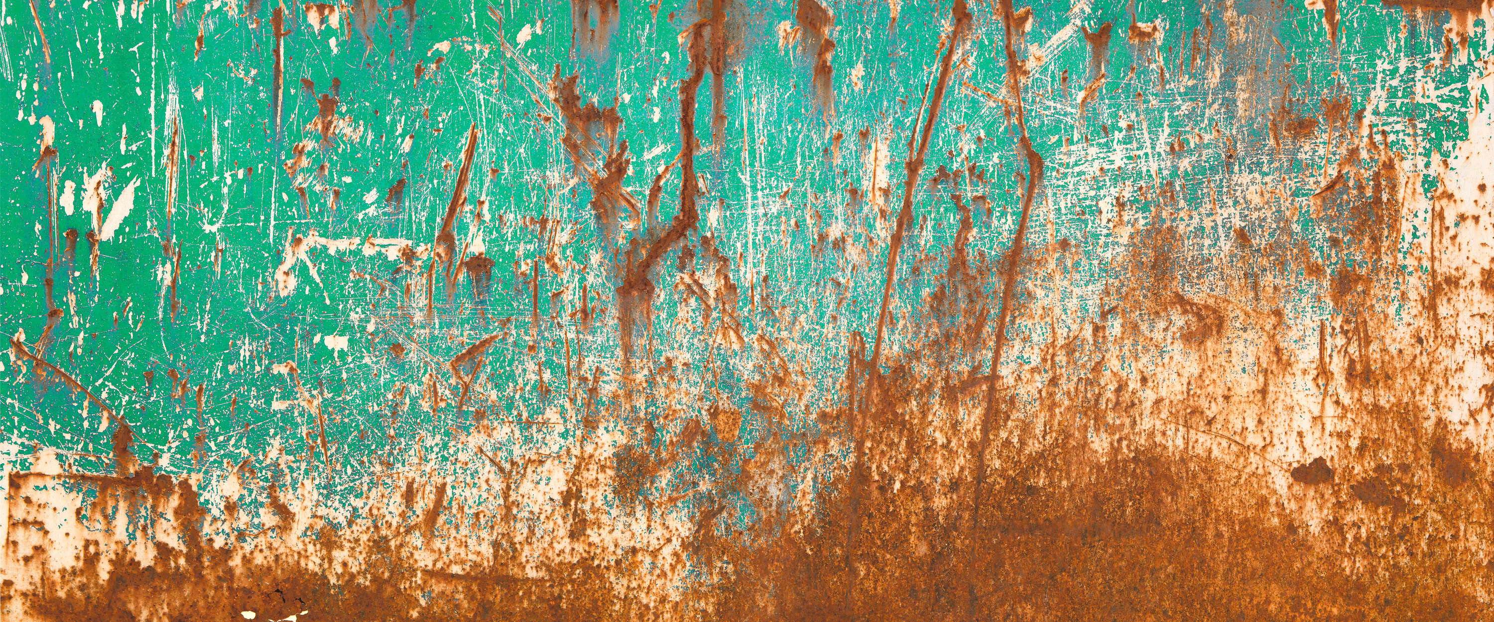 Metallic, Rost, Türkis, Bemalte Oberfläche, Textur